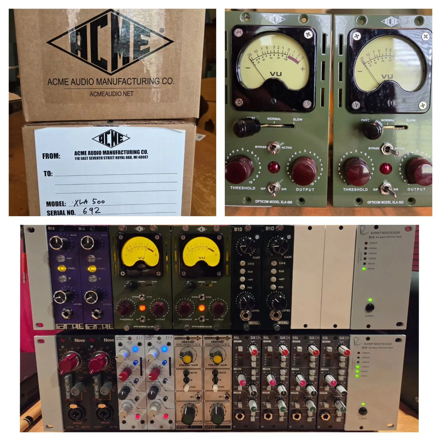 New Gear Day!
A few new optical tube compressors.
These things sound smazing!
#acmeaudio
#protools
#analogrecording 
#recordingstudio 
#ledbellysoundstudio