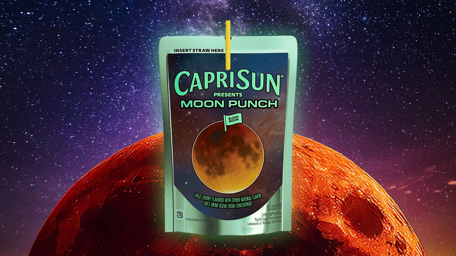 Capri Sun Reintroduces Moon Punch as Blood Moon Punch Ahead of Lunar Events