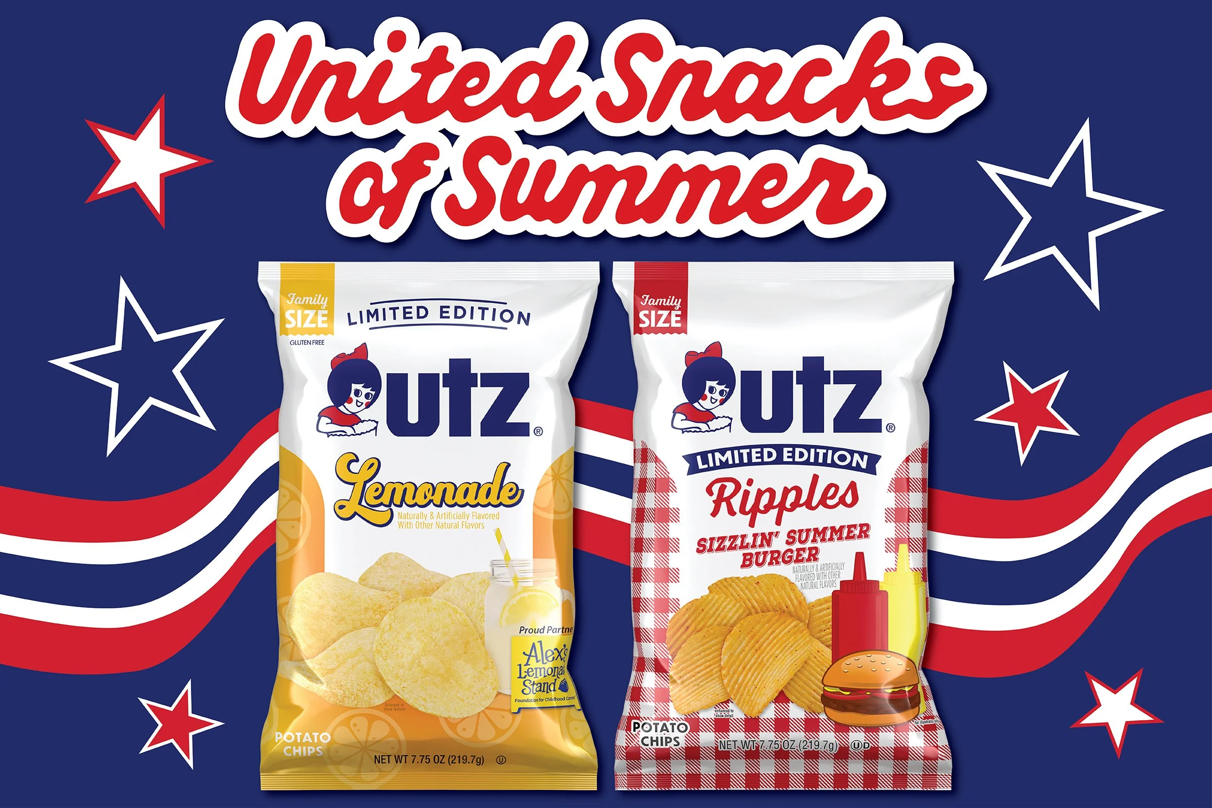 Utz Launches Limited-Time Summer Flavors Including Sizzlin’ Summer Burger and Lemonade Chips