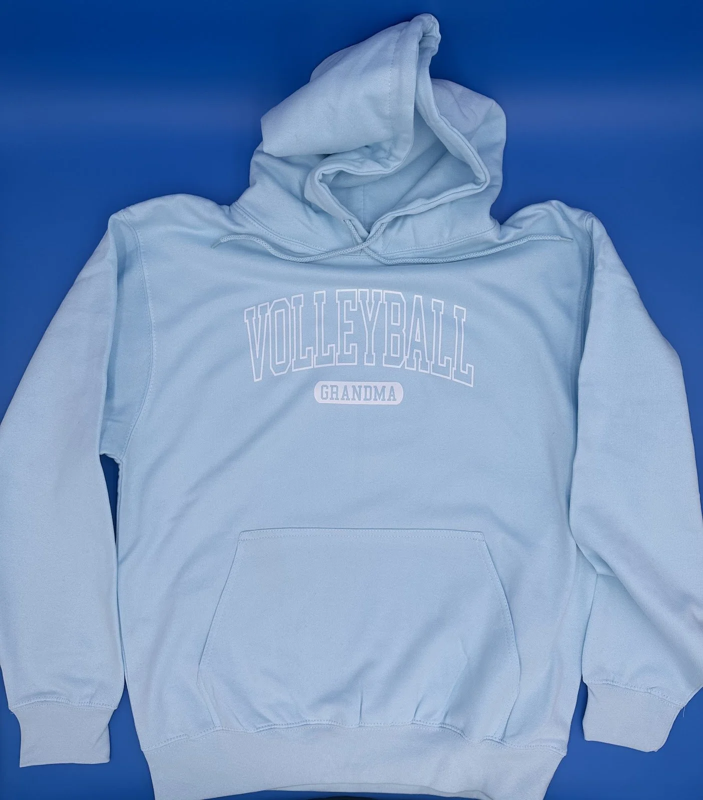 Light Blue - Hoodie Pullover 'Volleyball Grandma' Heat Transfer.jpg