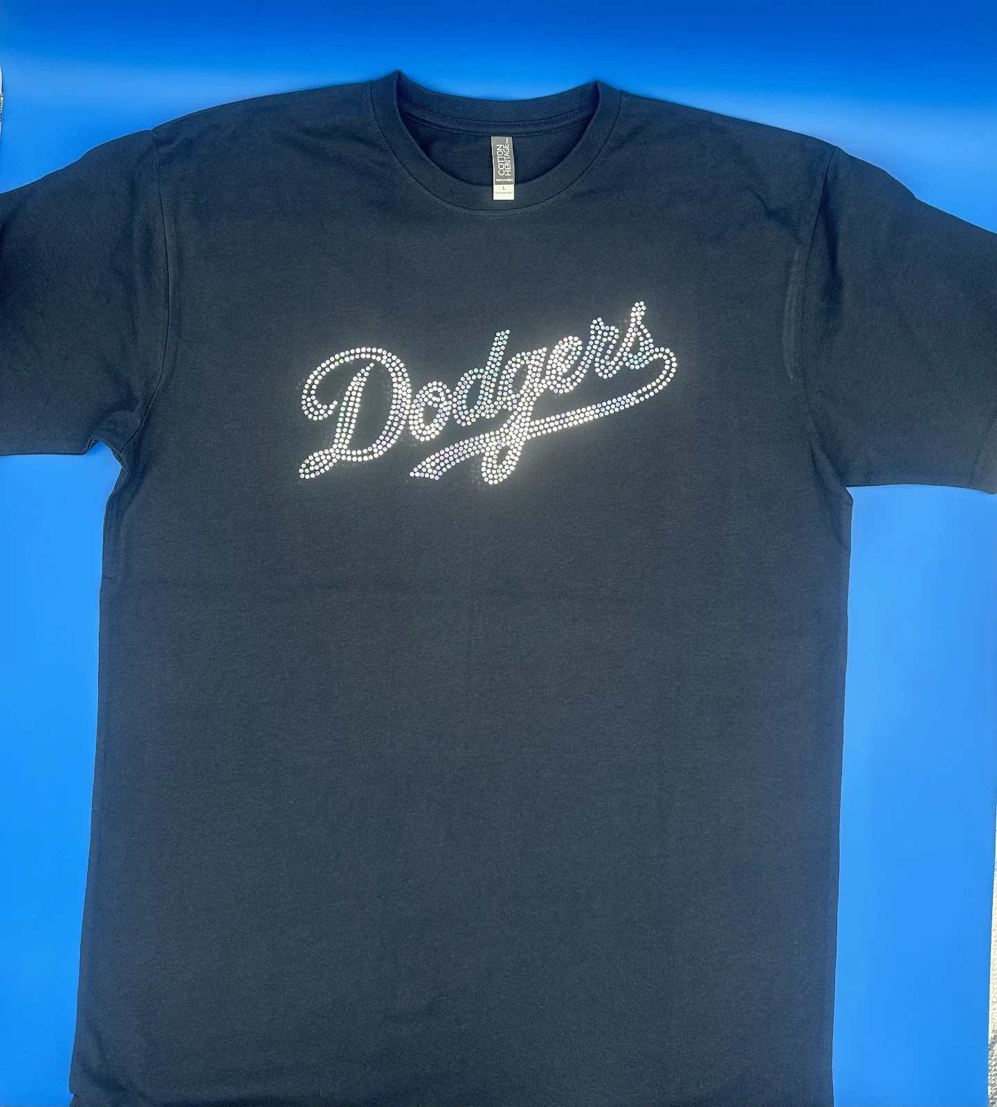 Blue - T-Shirt 'Dodgers' Bling Spangle.jpeg