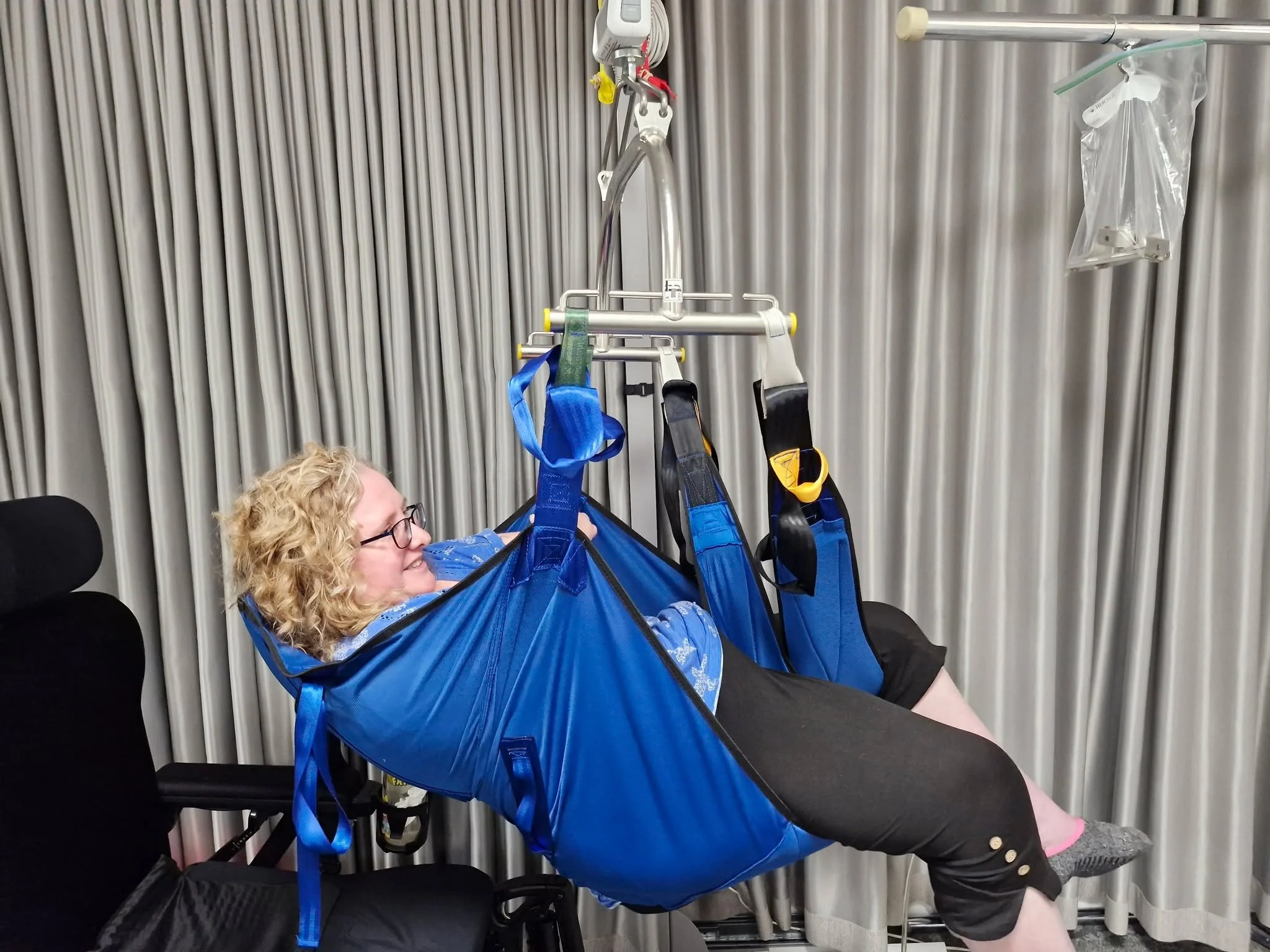 Following our recent post about our new weight scale, we welcomed our first community member, Roz, last week to try out the new system. Roz had been waiting a long time to be able to weigh herself and was grateful to be able to use this new community