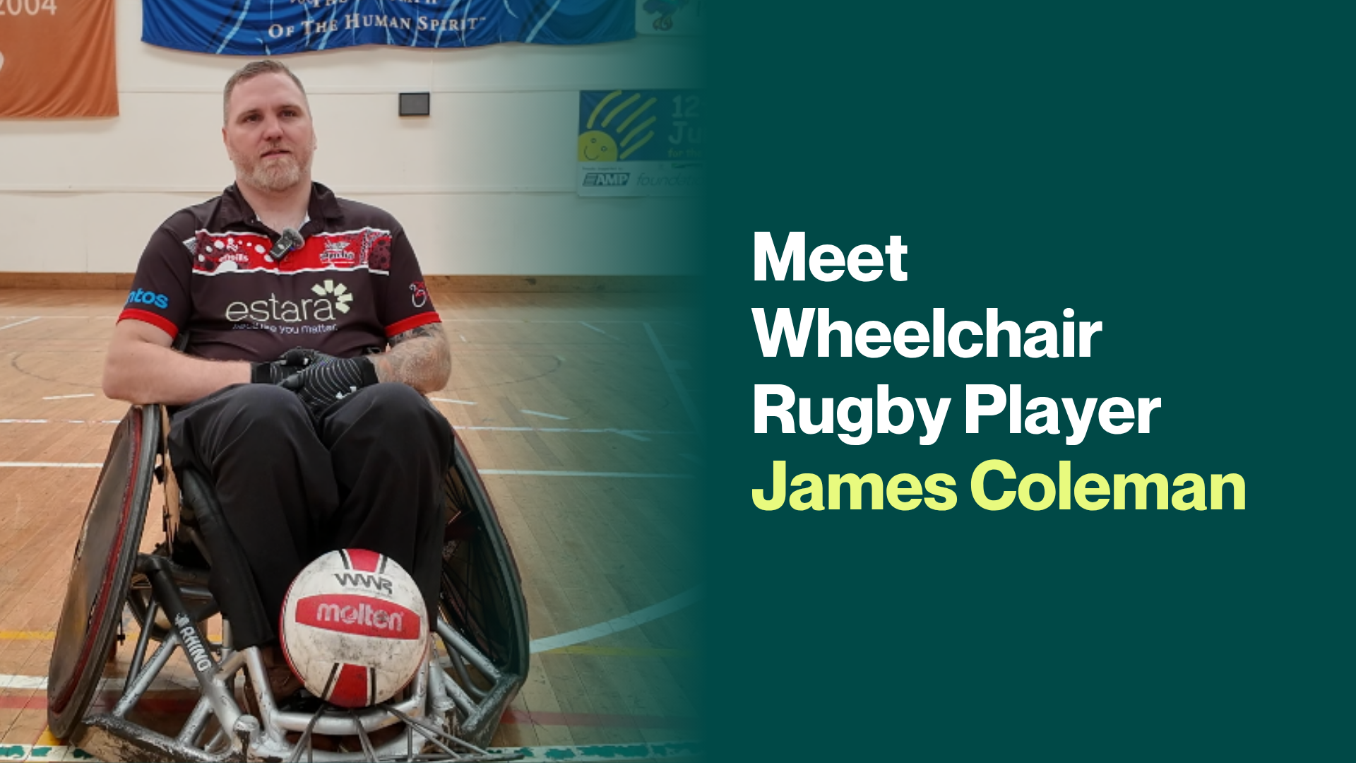 Meet James, Wheelchair Rugby player with SA Sharks.