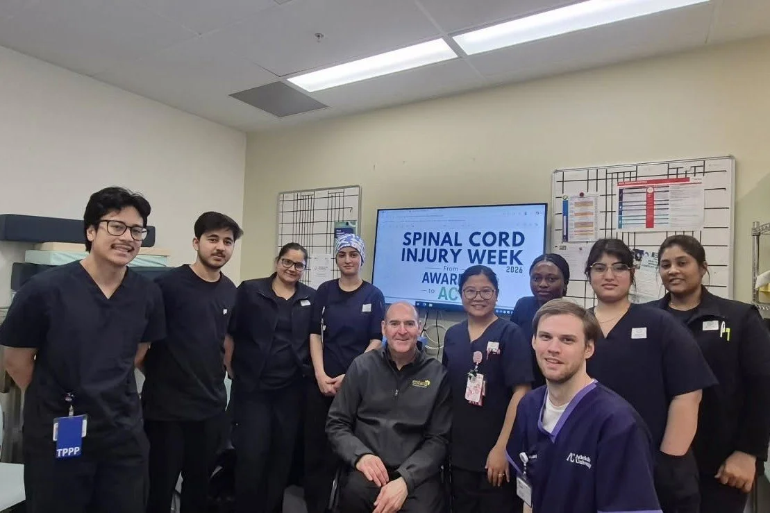 Graham (centre) with RAH Nurses