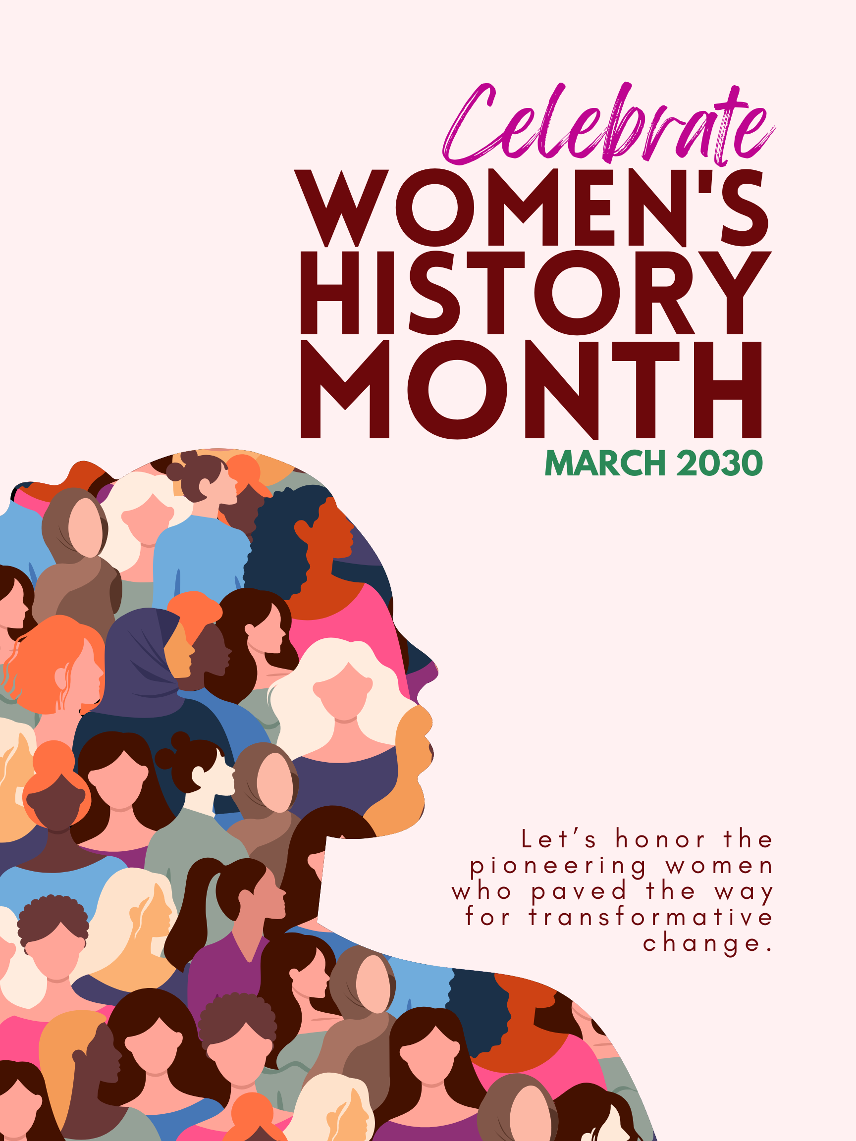 Brown and Pink Illustrative Women's History Month Poster.png