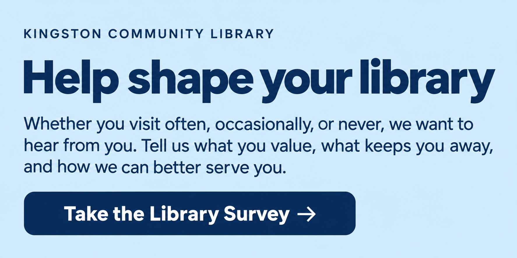 Library survey button