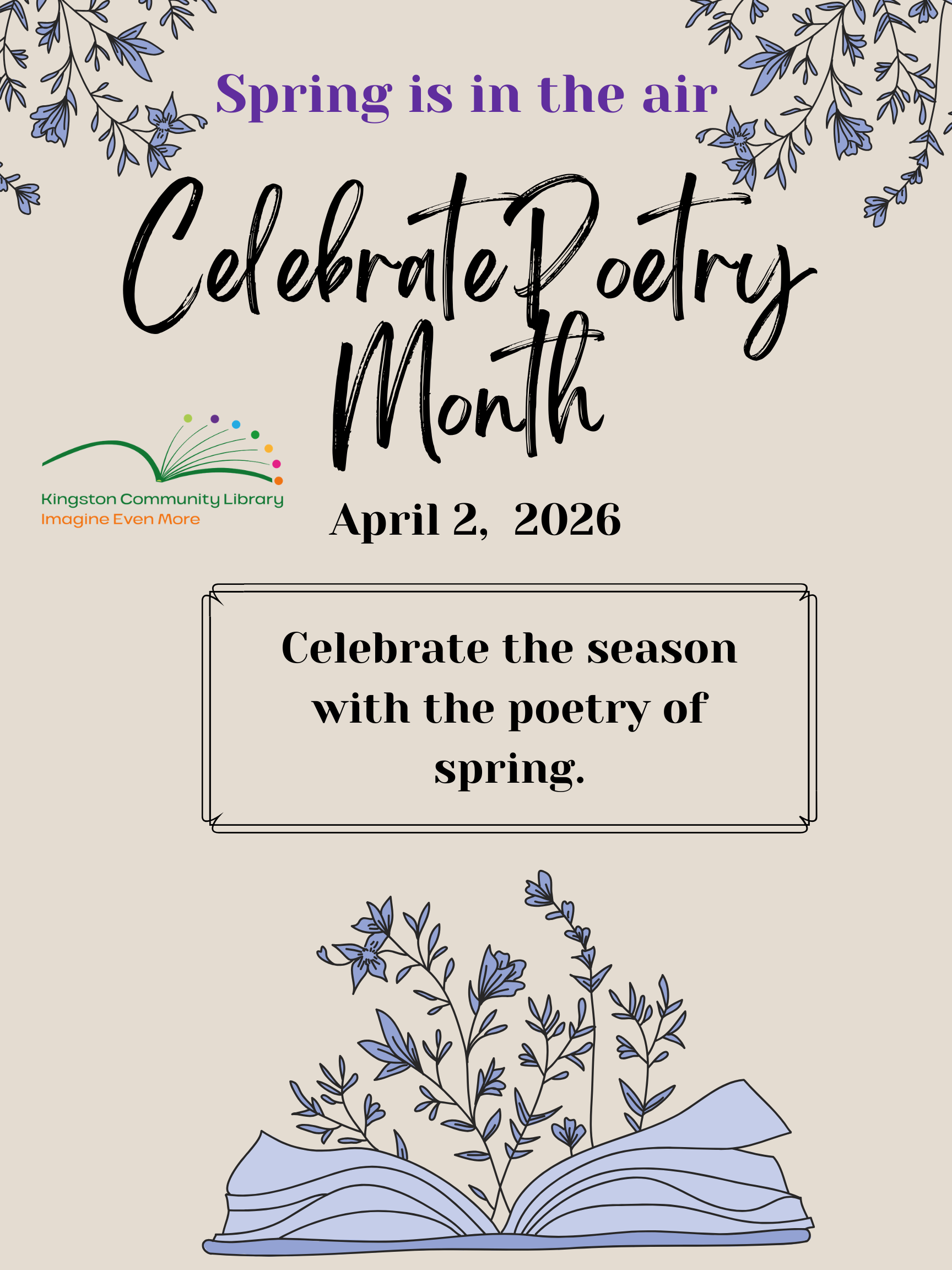 Cream Purple Floral Aesthetic World Poetry Day Poster.png