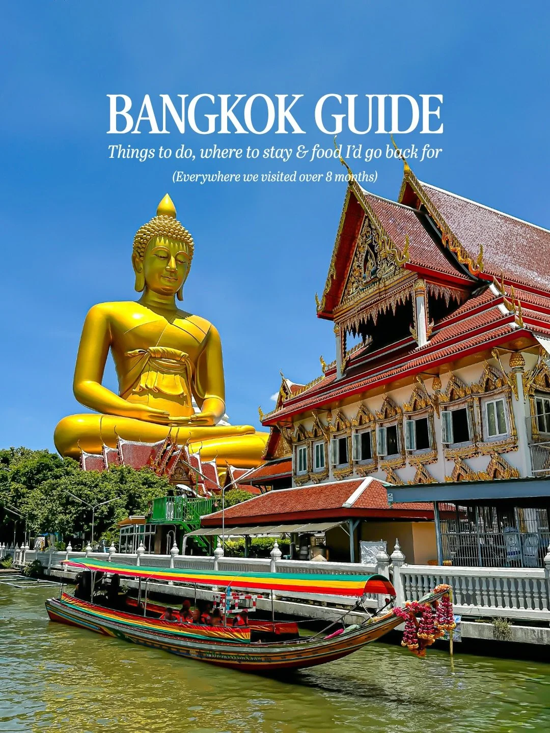 We have spent 8 months in Bangkok, there is SO much to do and see! I&rsquo;d recommend at least 5-7 days here to really see everything Bangkok has to offer. 

I think we did everything and ate everything in Bangkok😅 so these are the only things we l