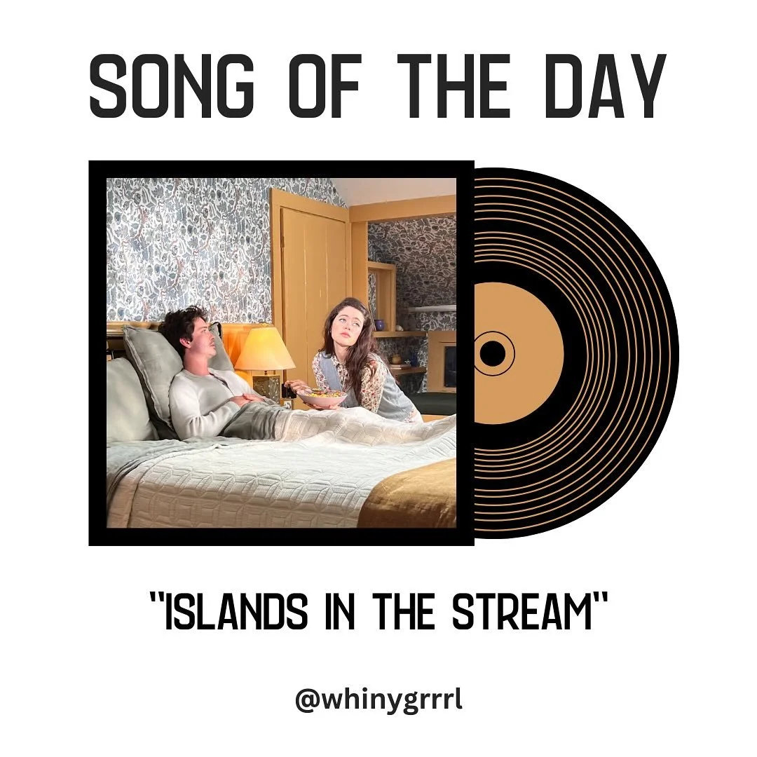10-25-2025: &ldquo;Islands In The Stream&rdquo; by Molly Gordon + Blake Mills:

Molly Gordon covering Dolly Parton. Cmon now. She gives this song a haunting twist that takes you from a Jamaican Beach to a small cabin in the woods. Gordon&rsquo;s vers