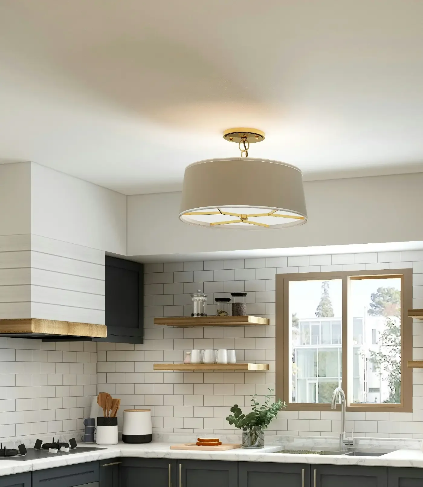 A modern light in a Northern Beaches home