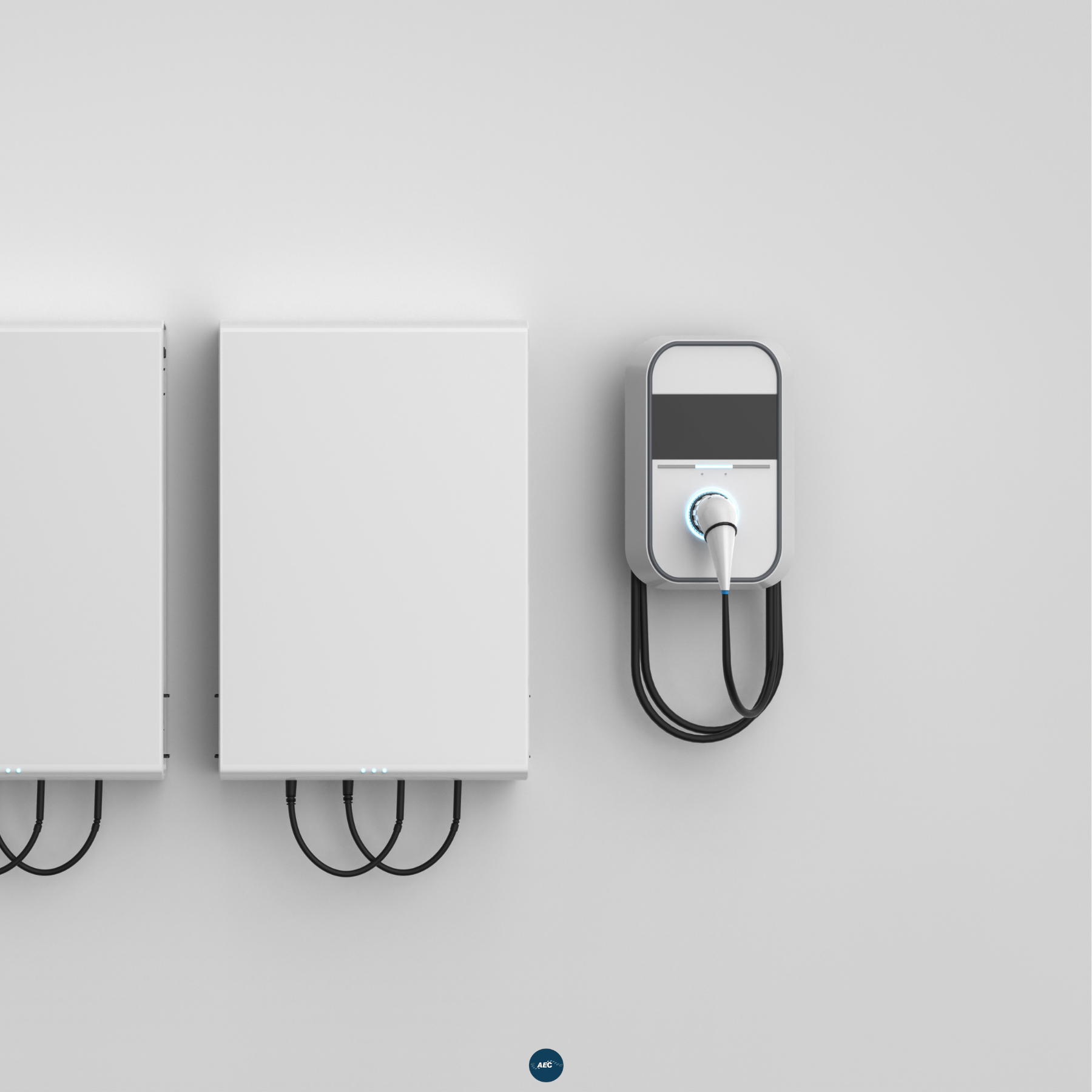 EV Charger installed on the side of a house