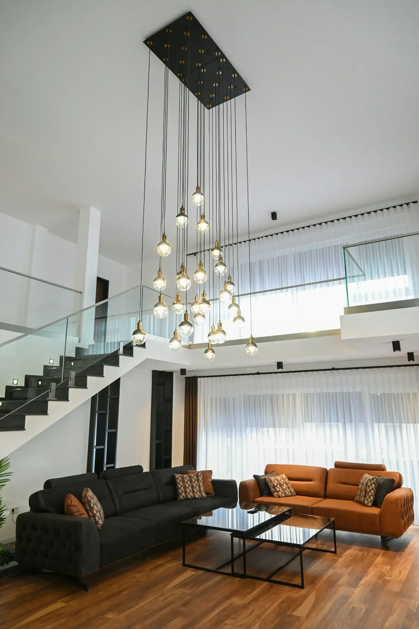 Modern lighting in Narrabeen home