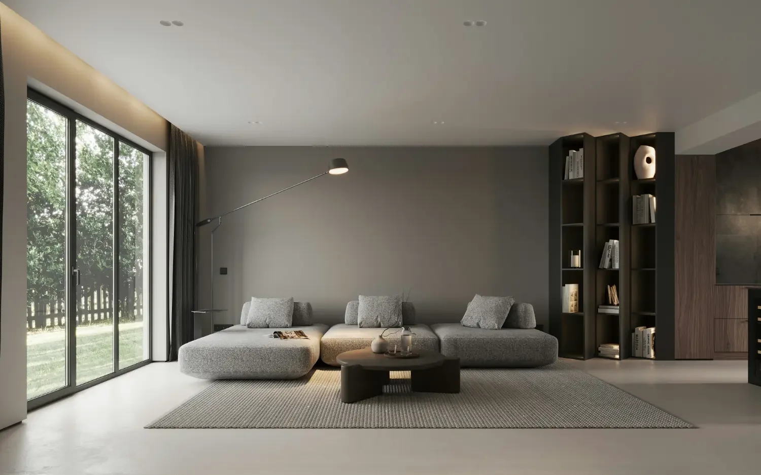 Modern lighting in a Newport home