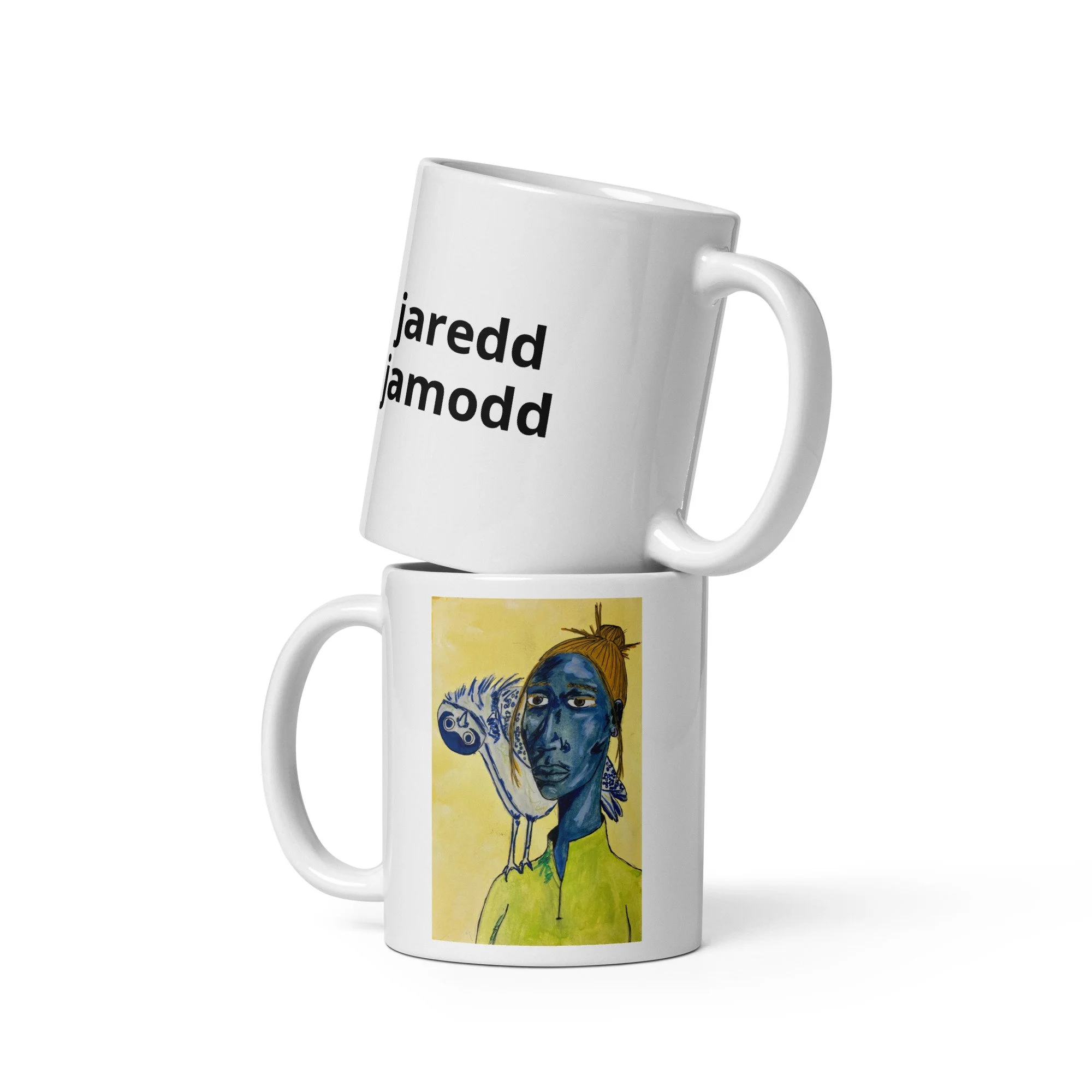 lady in the grocery mug