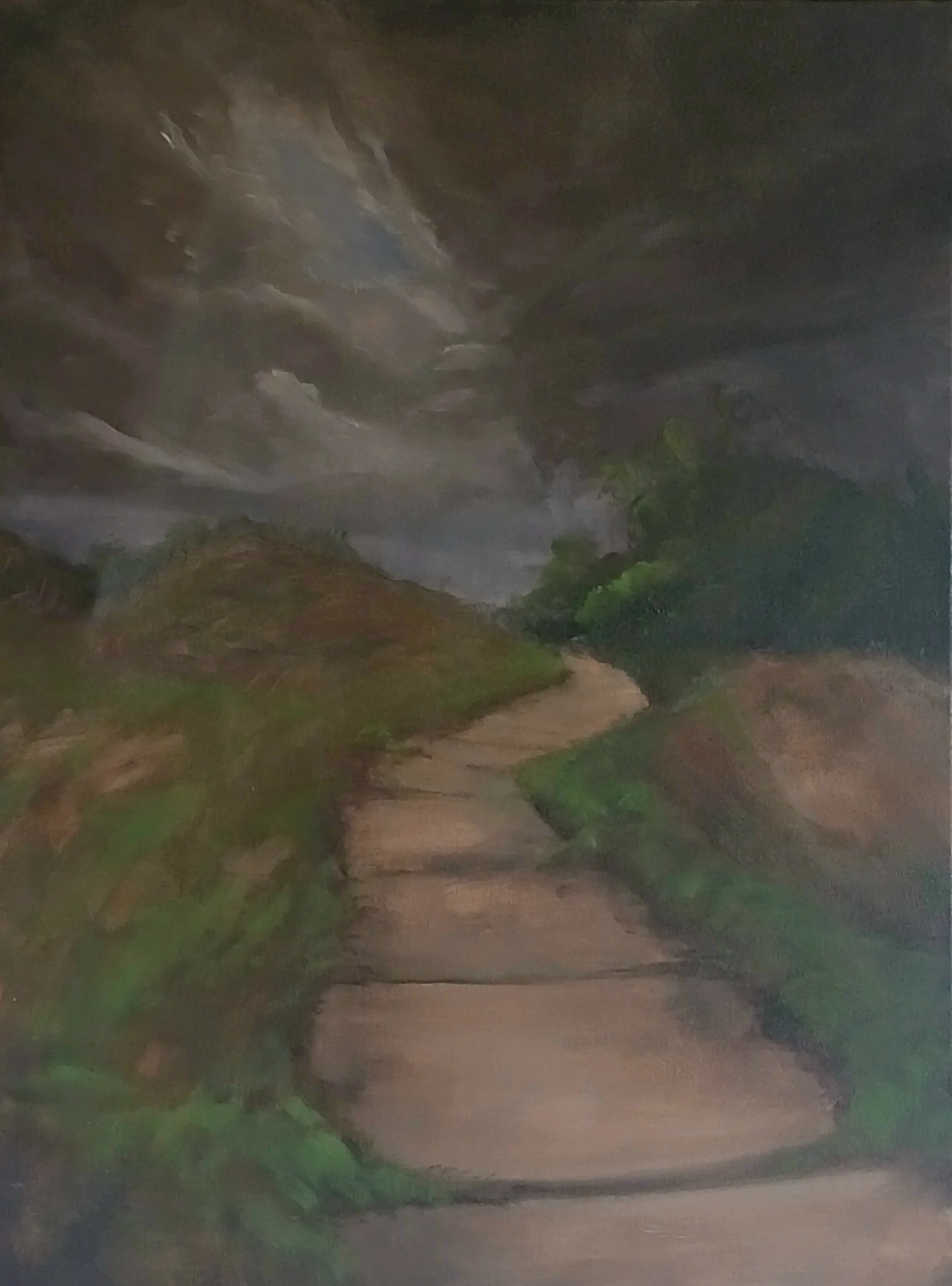 The Path, 2025, Oil on Canvas. 18 x 24 in.