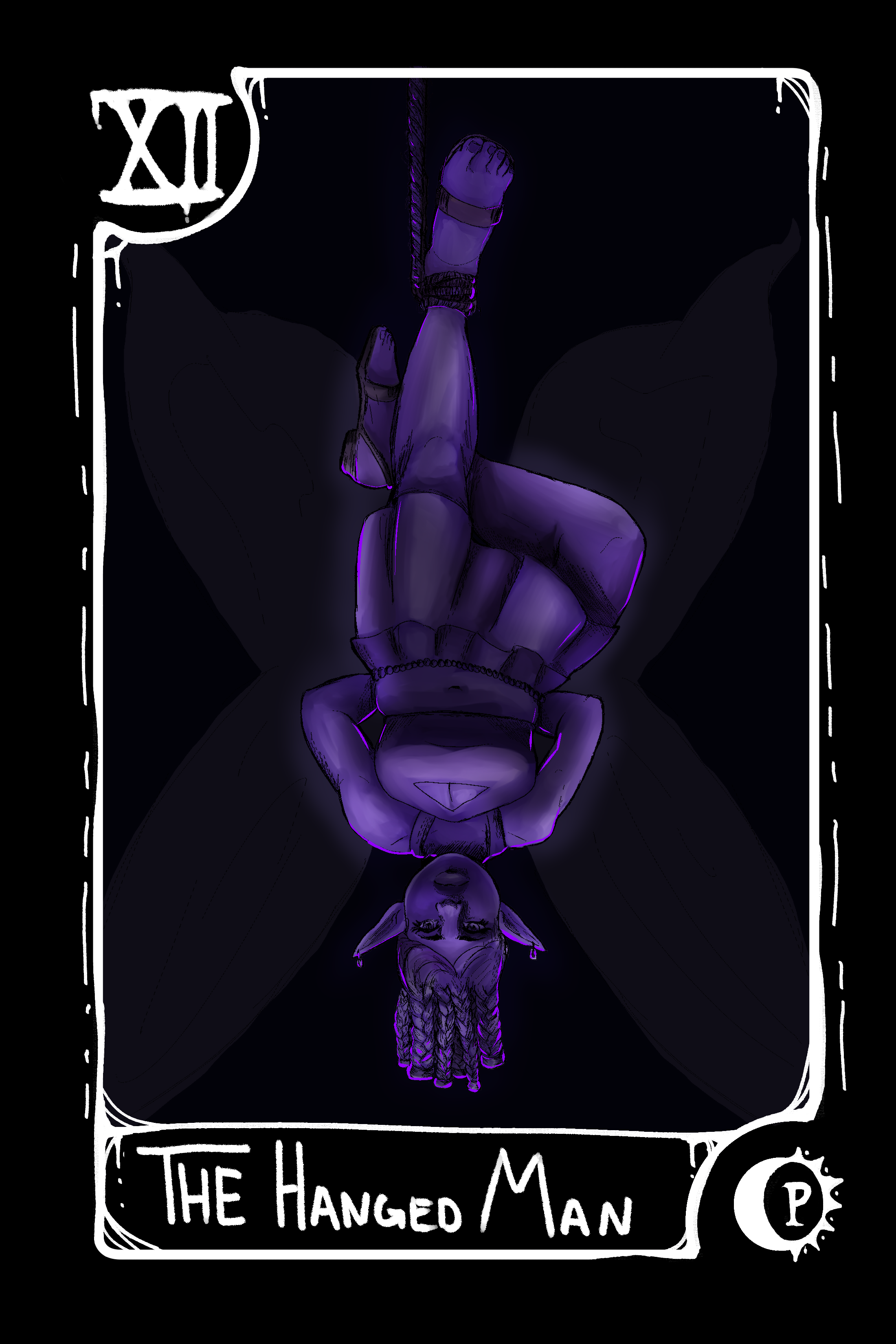 The Hanged Man, Songbyrd, 2023. digital painting