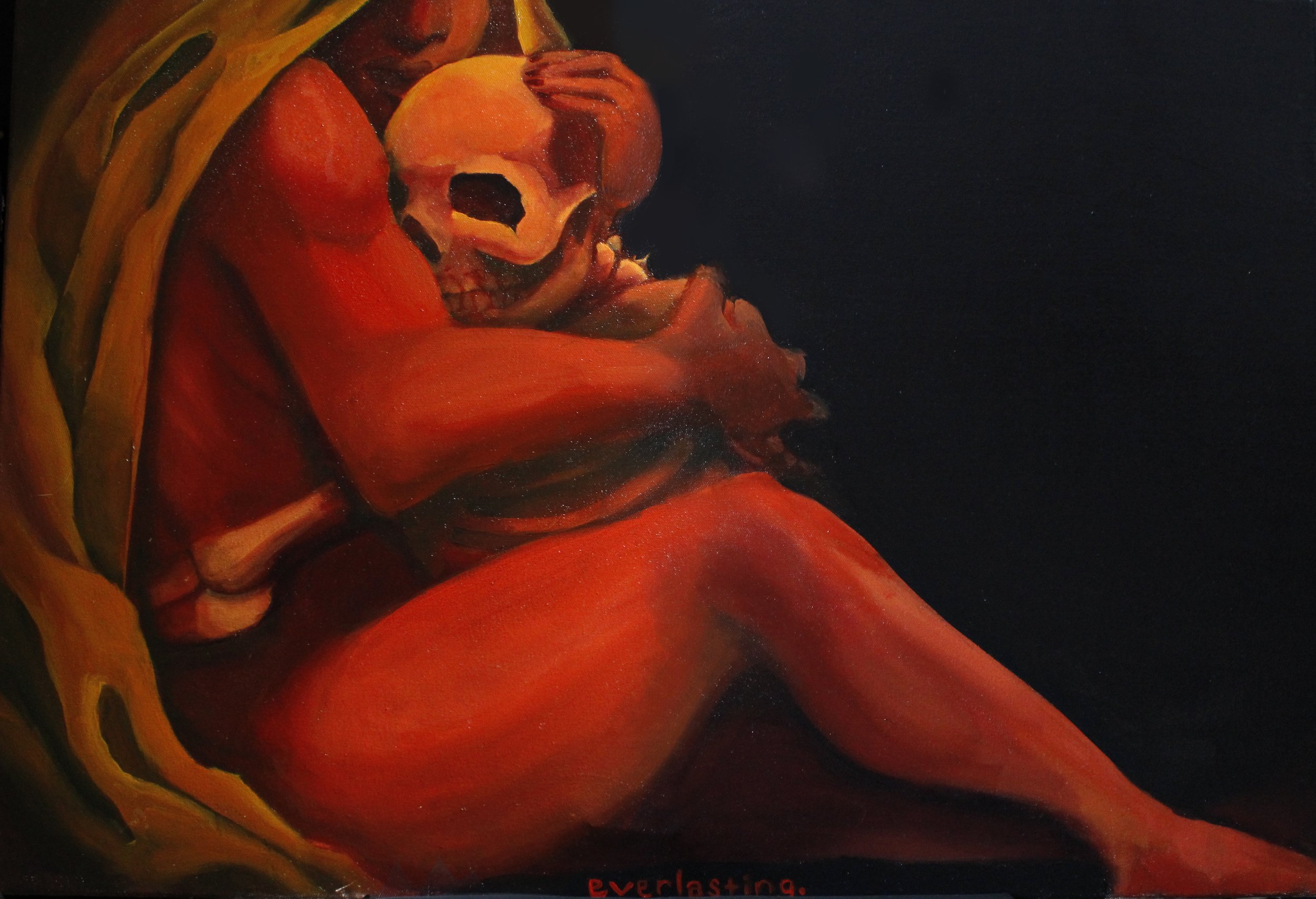 everlasting. 2025. Oil on canvas, 18 x 24 in