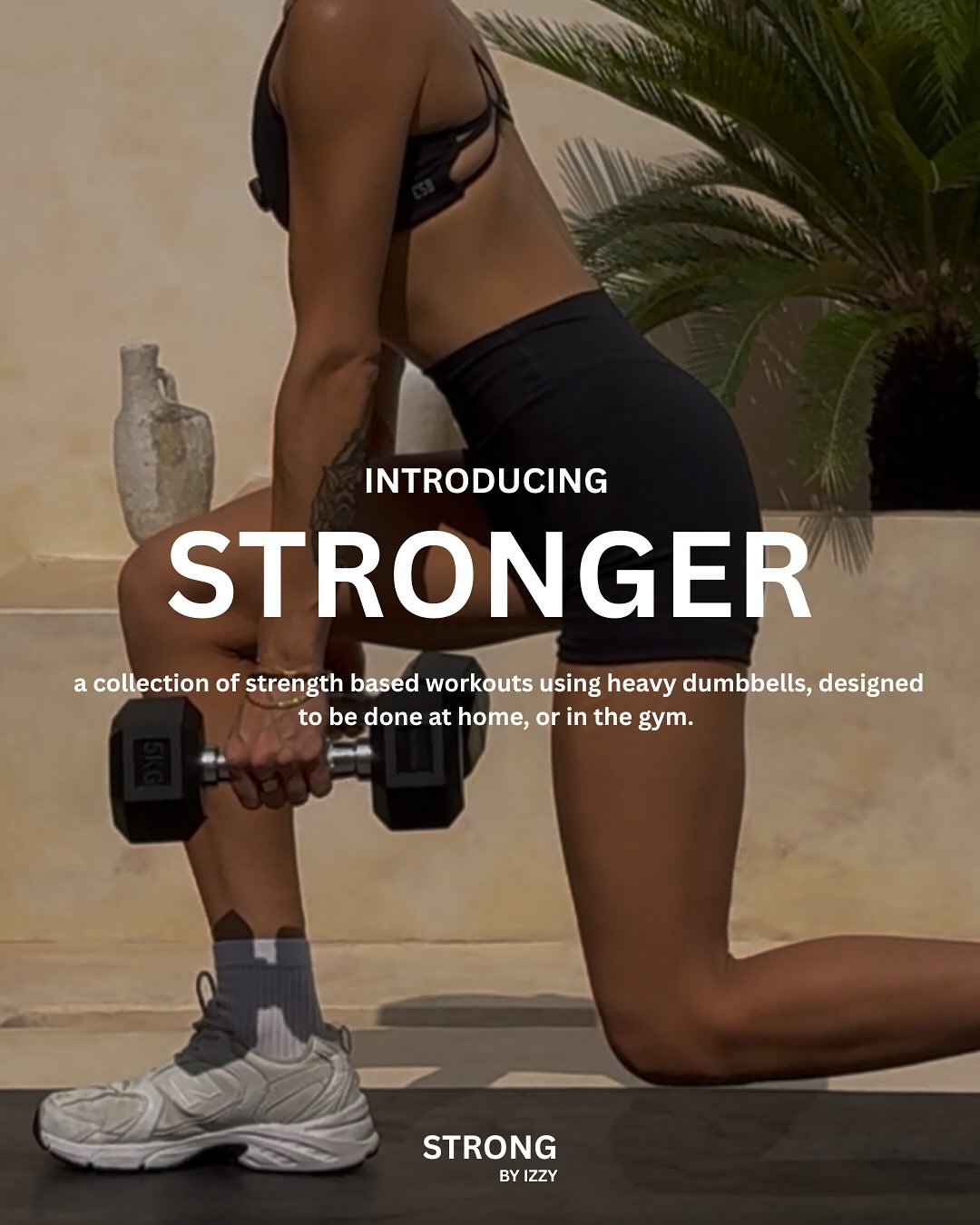 INTRODUCING STRONGER 🤍

Our new Strength Training program using dumbbells only, for those of you who have fitness / aesthetic goals focused around muscle hypertrophy. 

Simple exercises, minimal equipment. A program designed for your convenience. 

