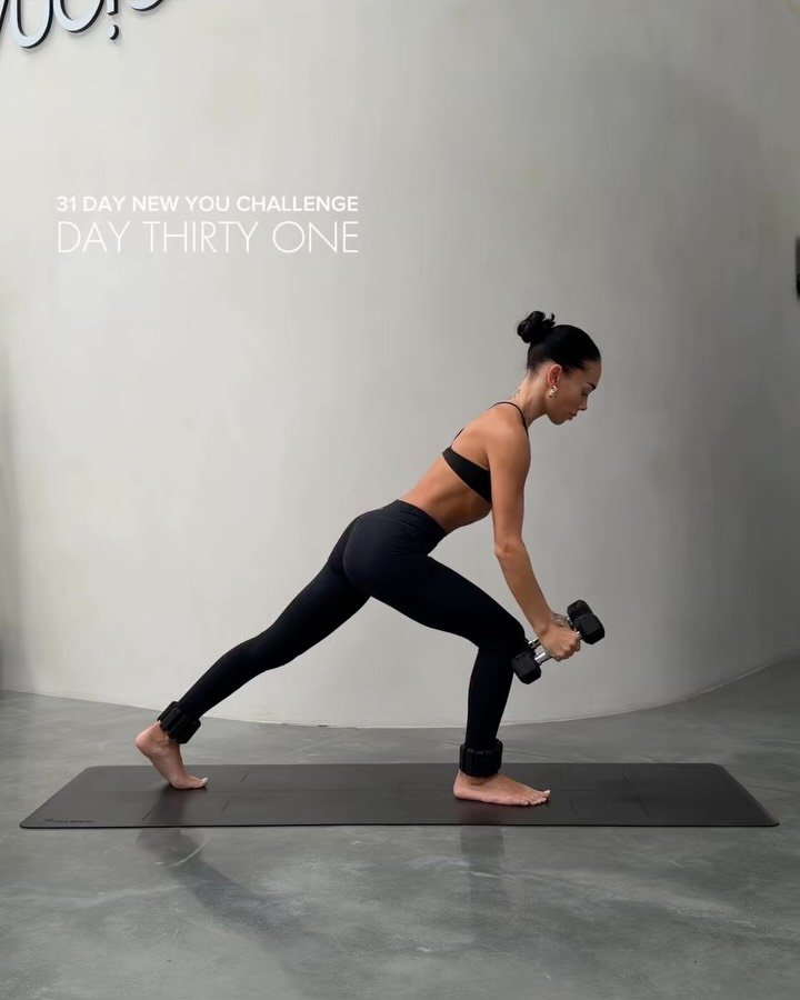 NEW YOU DAY 31 ❤️&zwj;🔥

We finished our New You Challenge with an extended Full Body Sweat &amp; Sculpt (of course). This class tied together all of the movements we focused on throughout the duration of our challenge whilst focusing on balance, en