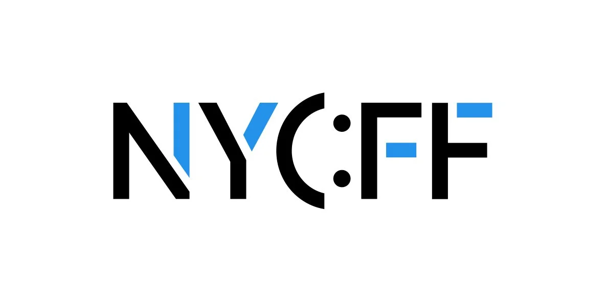 Logo with the text 'NYC·F' in black and blue letters.