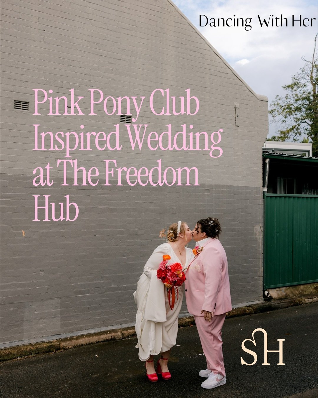 Emily &amp; Courtney&rsquo;s wedding has been featured on @dancingwithher and my heart is so full 🌈✨

These two created a day that was entirely them; aligned, joy-filled, colourful, and held by vendors who celebrated their love with intention and in