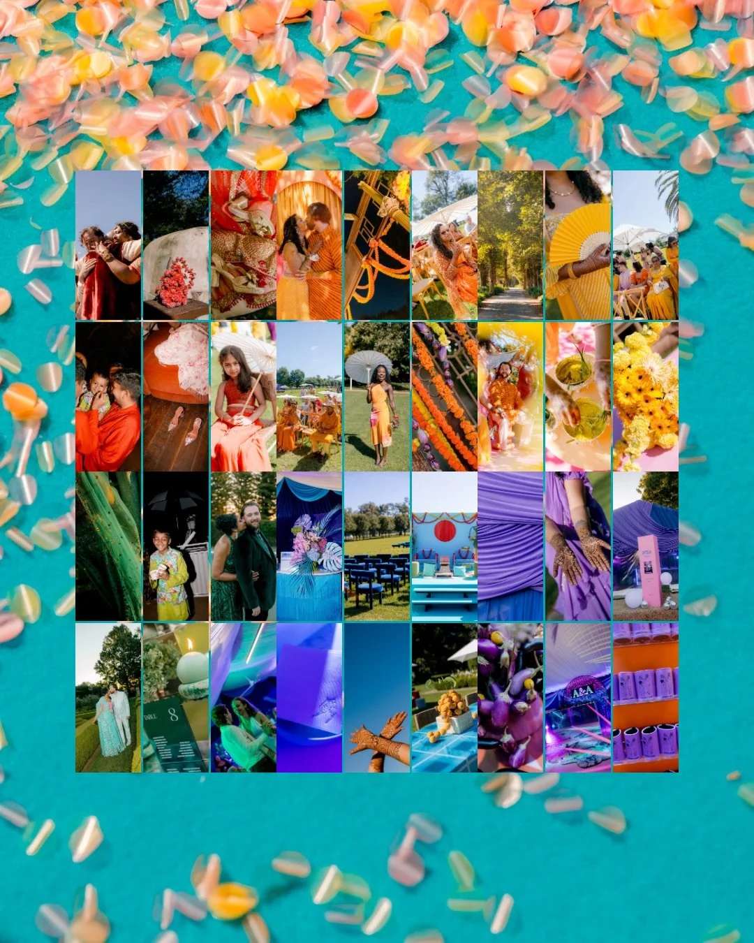 Anisha + Alex || A wedding as colourful as the rainbow 🌈 

Planner: @themaharanidiaries 
Venue: @terrarahouse 
Stylist/Genius: @boujeehaus_ 
Photography: @samantha.heather @laurendaissy 
Videography: @moonandbackco 
Venue Management: @whitetopevents