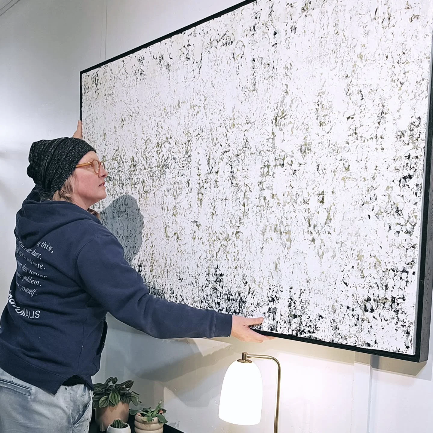 I've absolutely loved having Work With What You've Got on my Studio wall but tomorrow she's heading off to @southernbuoy to undergo their super-crazy high-quality digital photography. 

What does that mean??

Well, it means that very soon I will be r