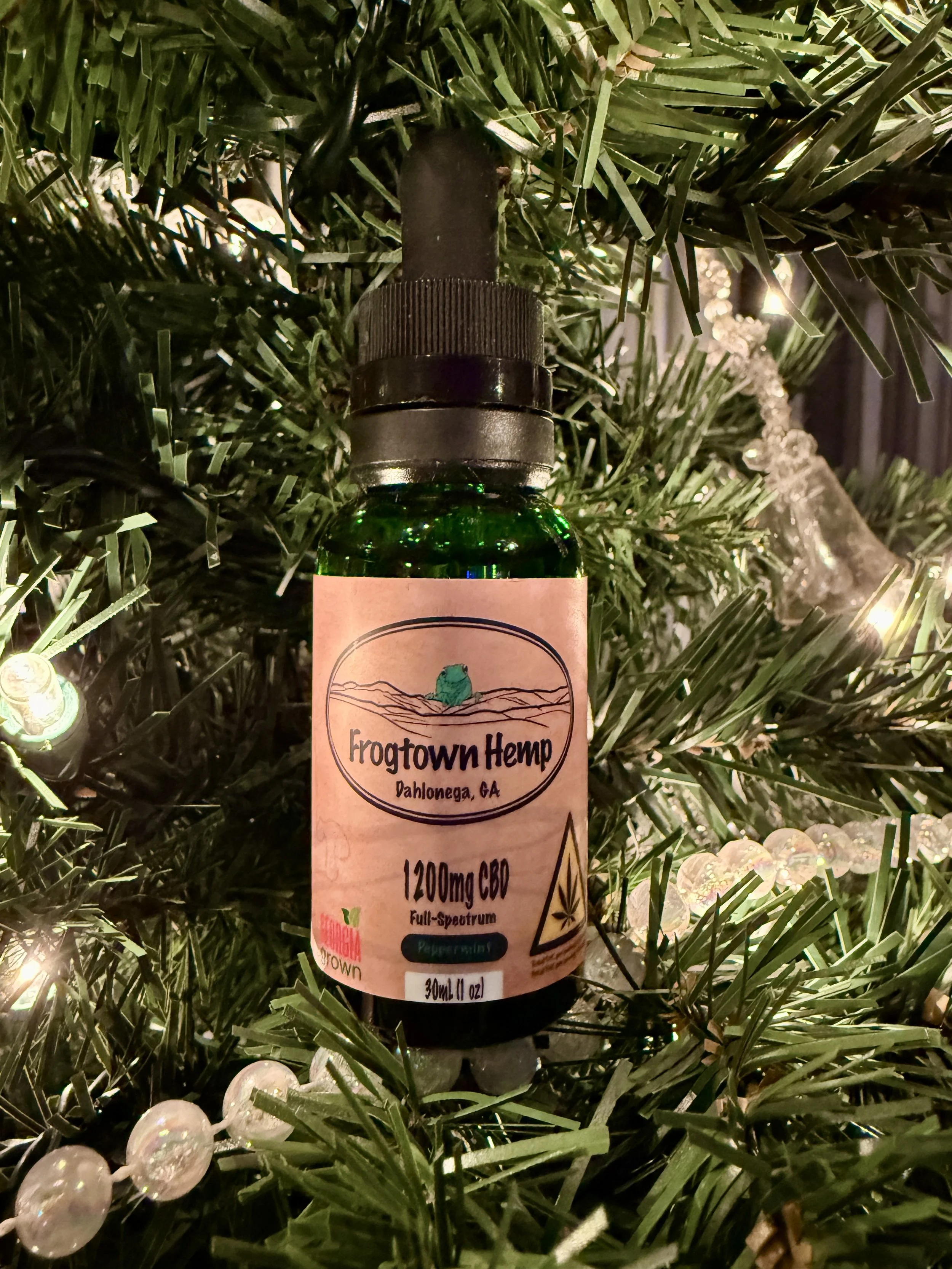 Holiday Calm Starts Here: Frogtown Hemp 1200mg CBD Tincture — Now Only $50 + Free Shipping!