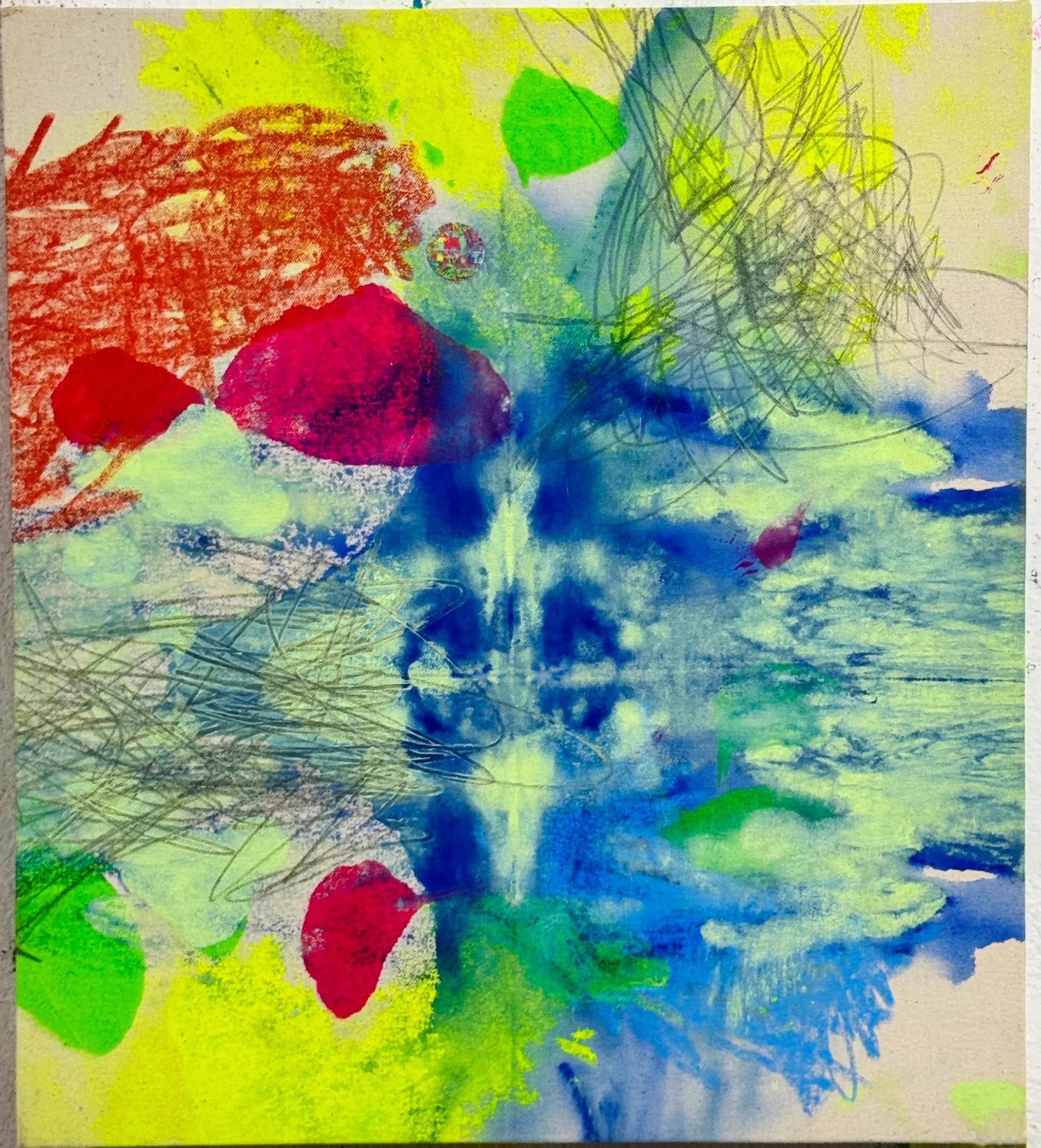 "2025. Acrylic on canvas. 19" X 17."