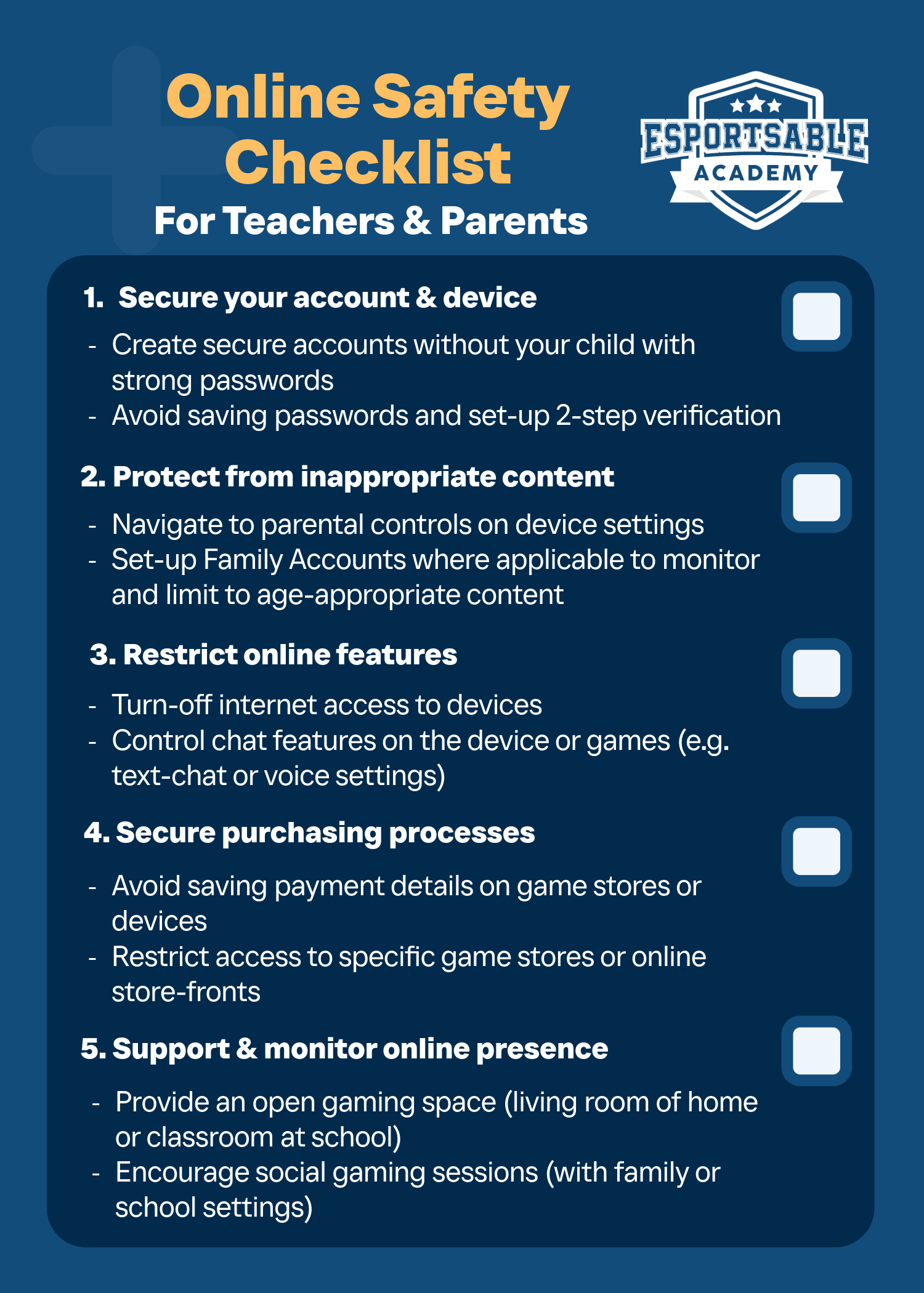 Online Safety Checklist