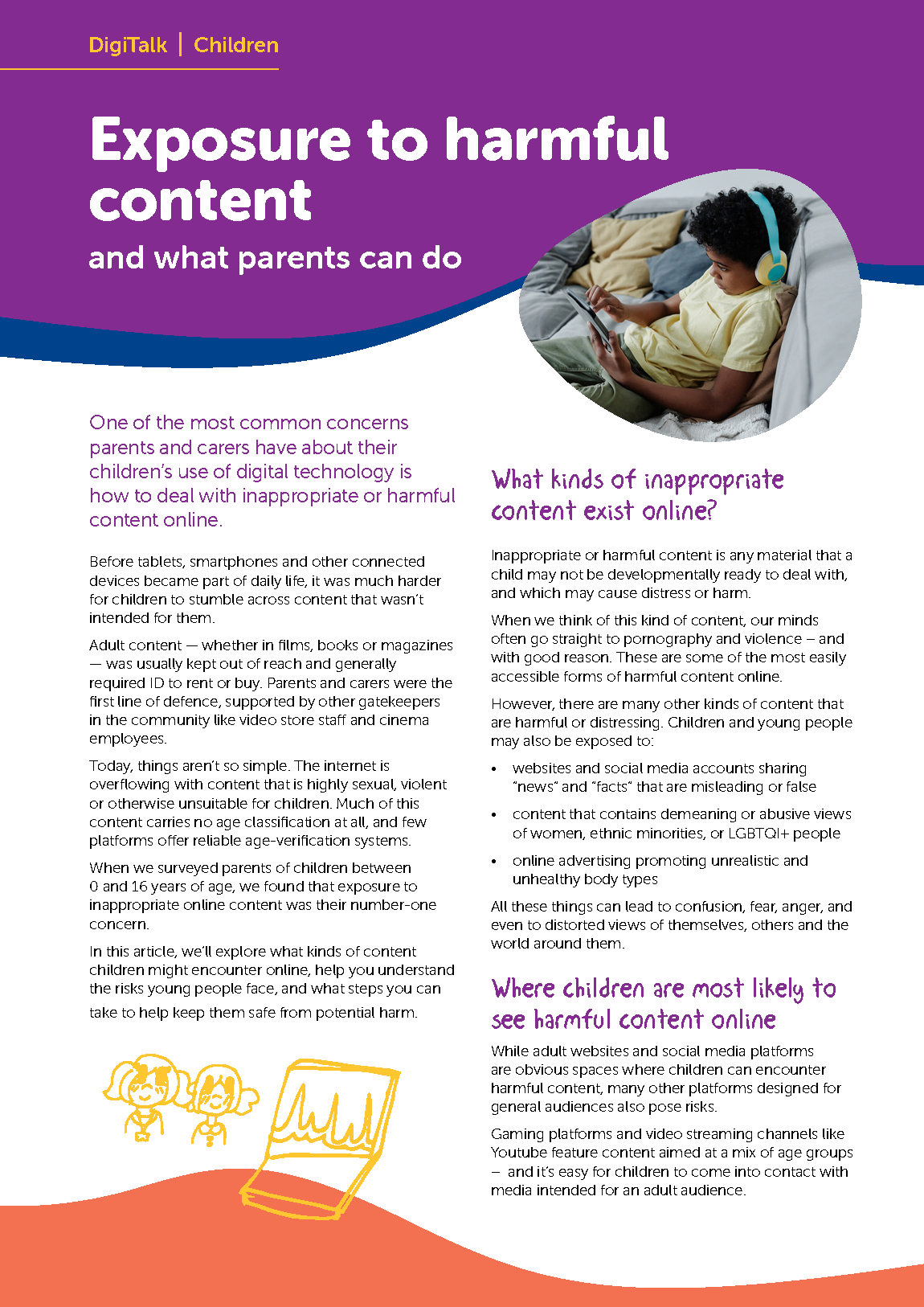 Exposure to harmful content