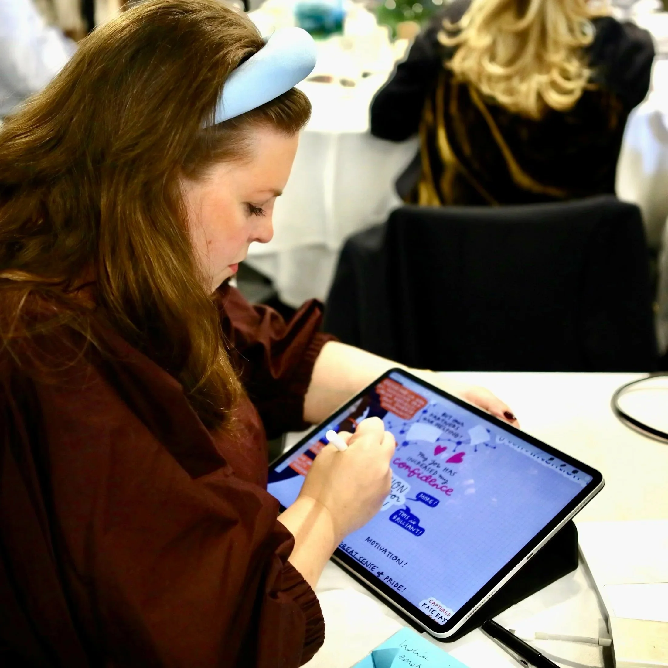 Graphic recording by Melbourne graphic recorder Kate Baxter, captured digitally on iPad