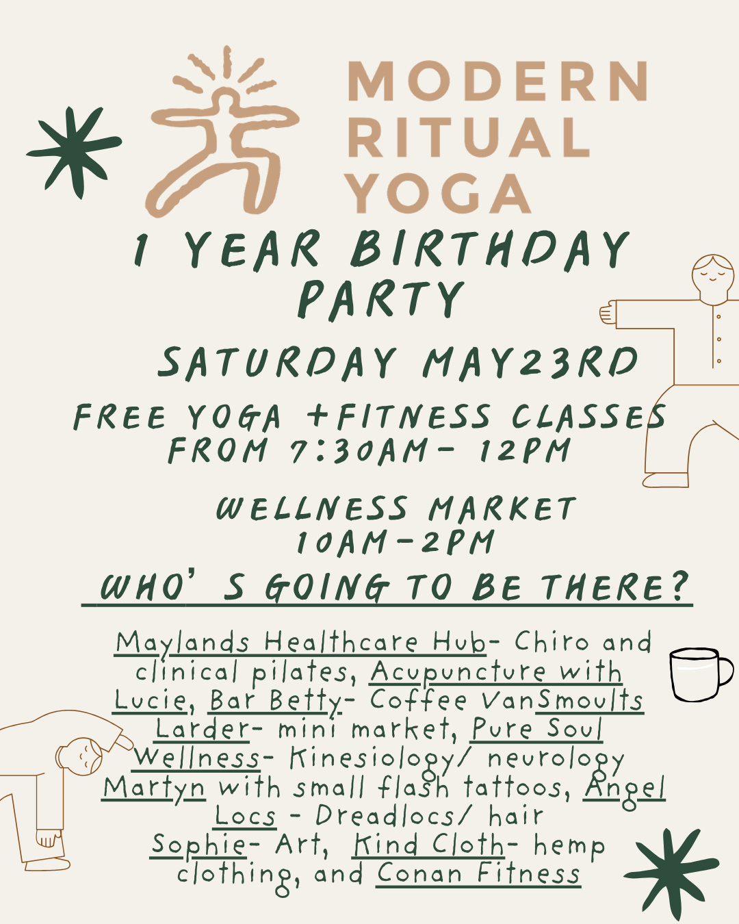 Modern Ritual Yoga’s first birthday!
