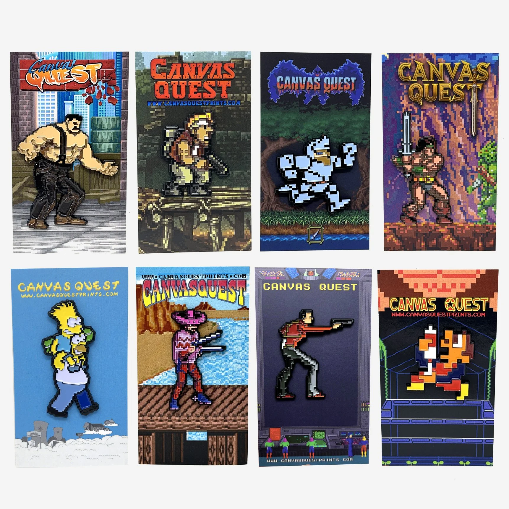 Arcade Classics - Collection III - The Red Collection - 8 pin set