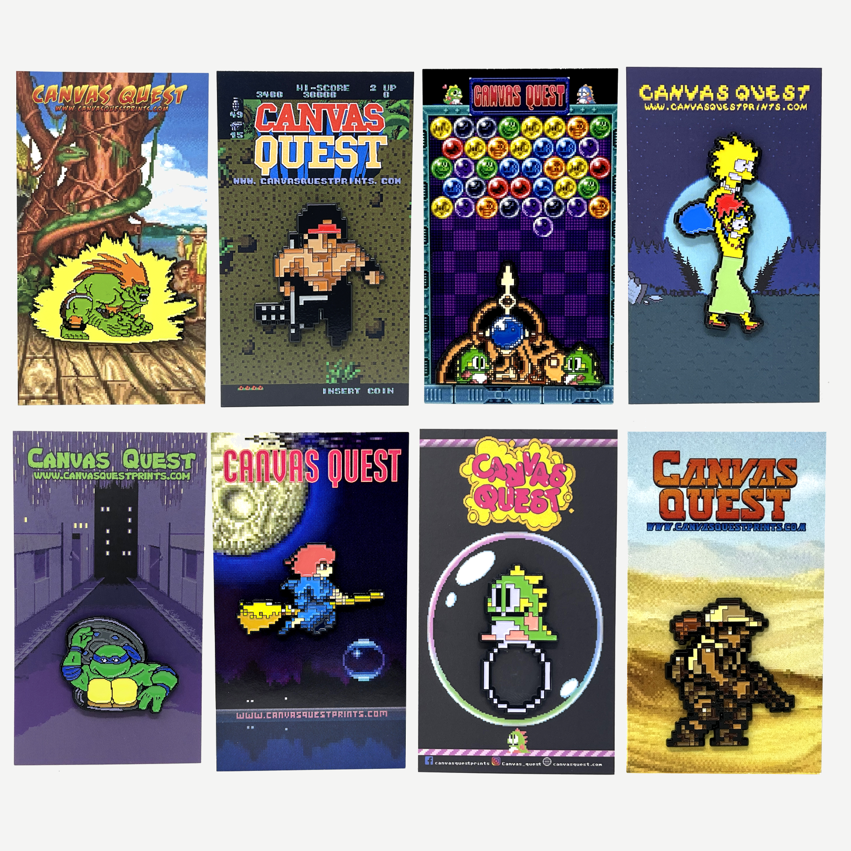 Arcade Classics - Collection IV - The Green Collection - 8 pin set