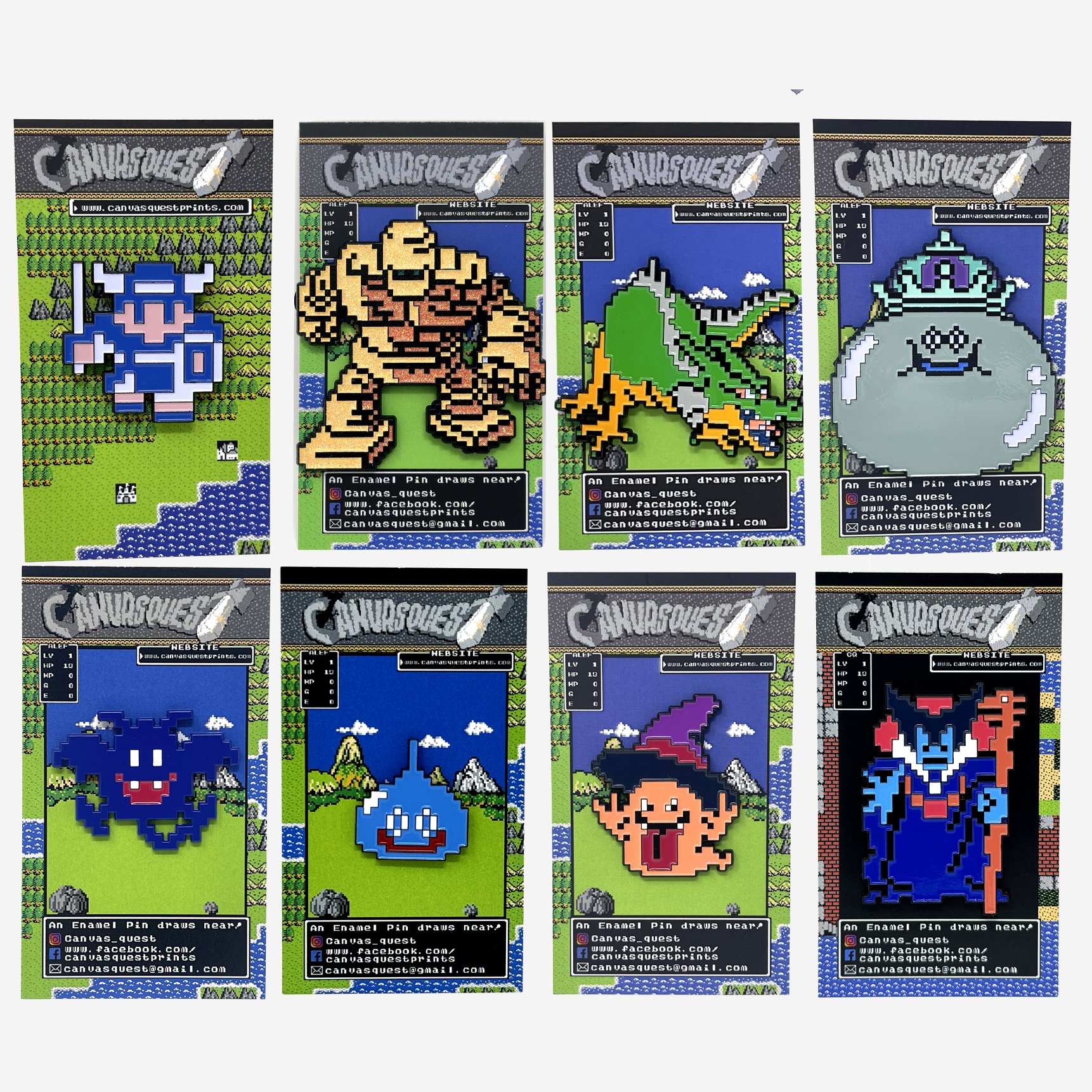 DQ Pin Collection - 8 Pin Set