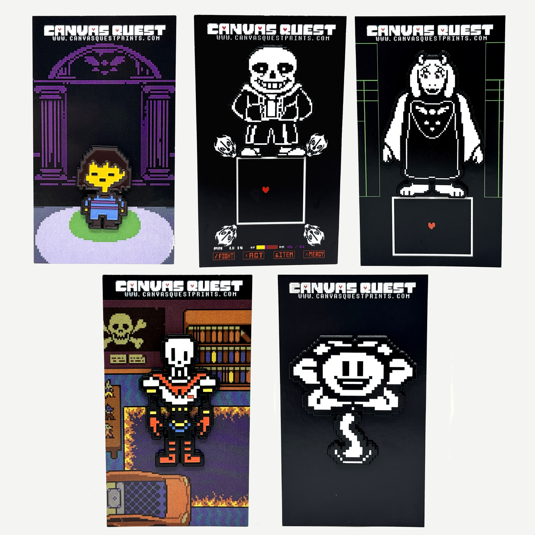 UT Pin Collection - 5 Pin Set