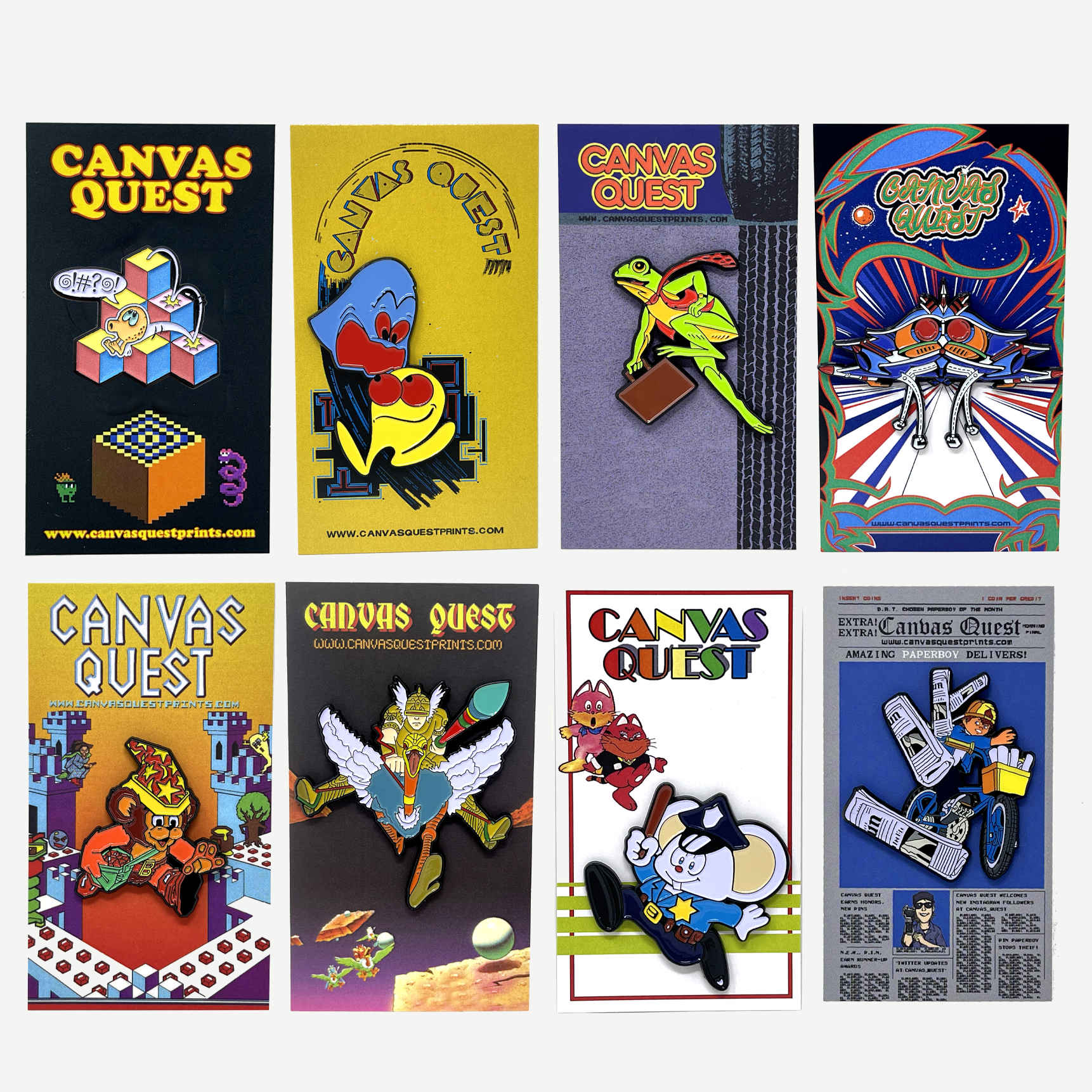 Arcade Classics - Collection V - The Orange Collection - 8 pin set