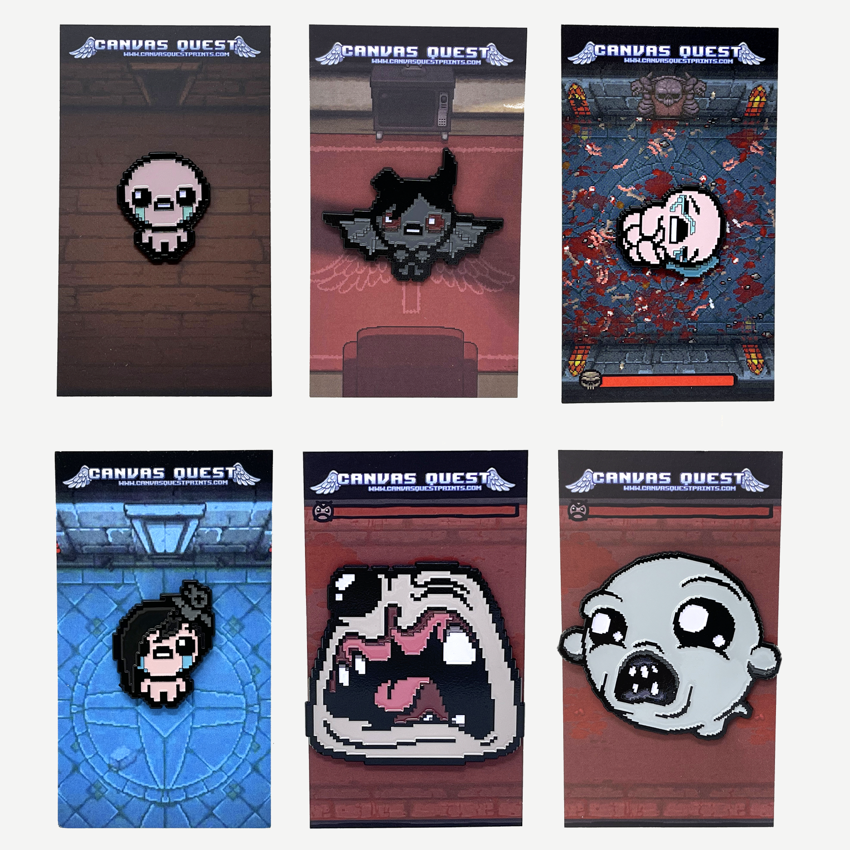 TBOI Pin Collection - Isaac 6 Pin Set