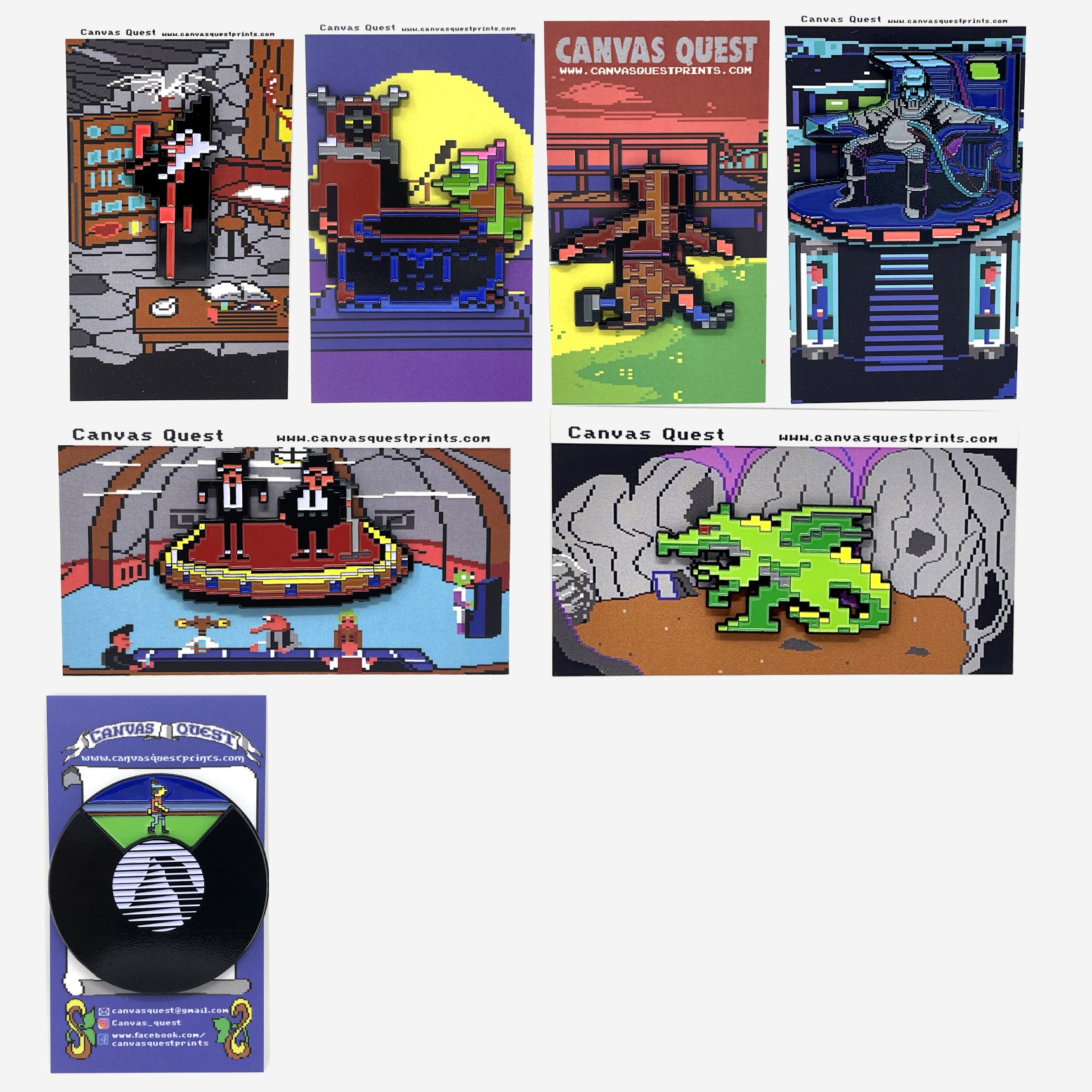 Sierra AGI Character Pin Collection II - 8 Pin Set