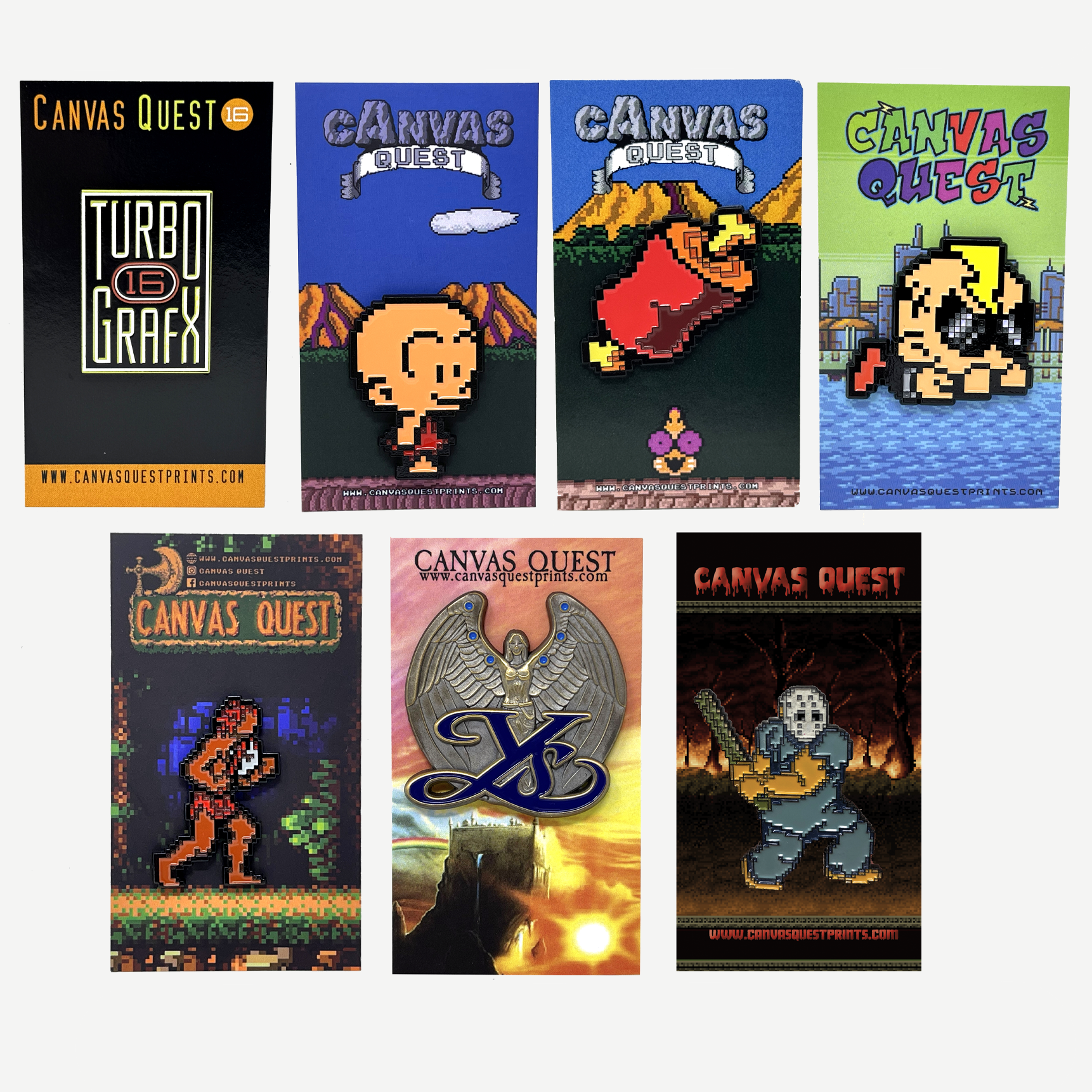 TG16 Character Pin Collection - 7 Pin Set