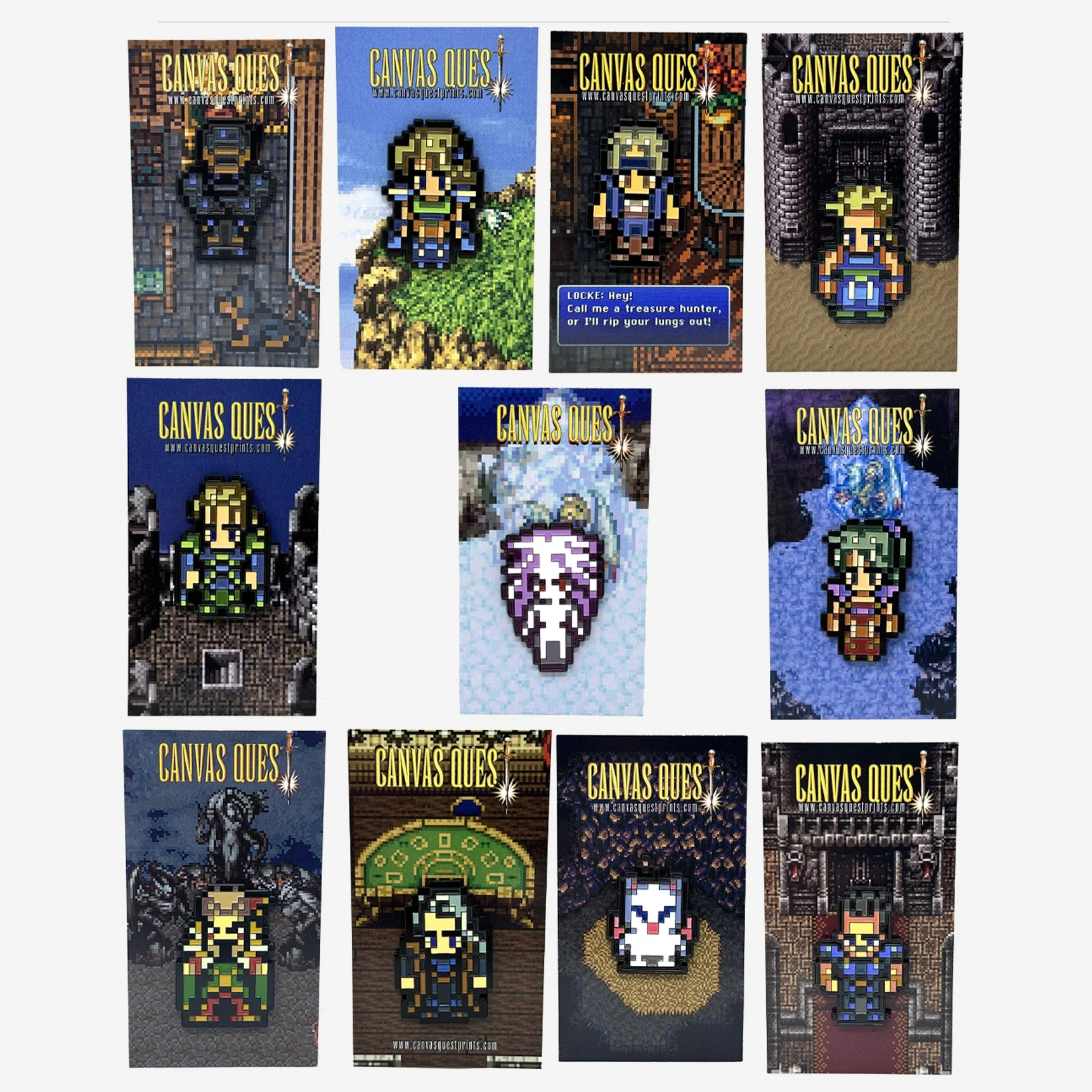 FF3 Pin Collection - 11 Pin Set