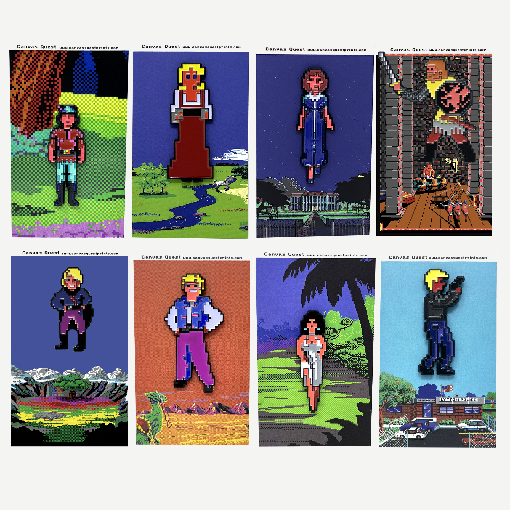 Sierra SCI Character Pin Collection I - 8 Pin Set