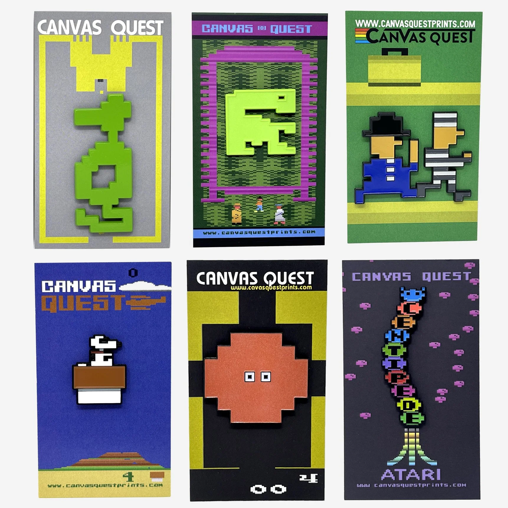 A2600 Character Pin Collection - 6 Pin Set