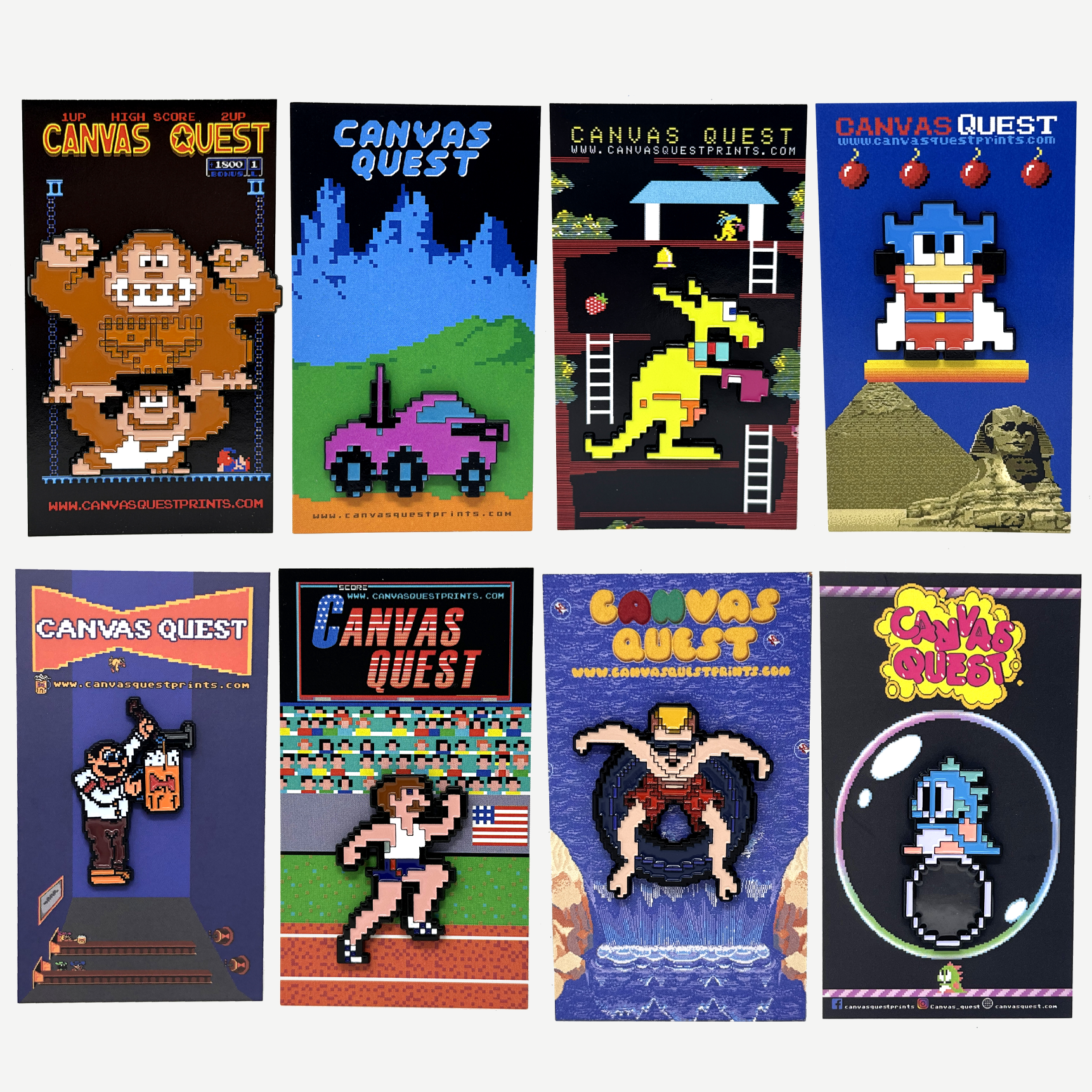 Arcade Classics - Collection II - The Blue Collection - 8 pin set