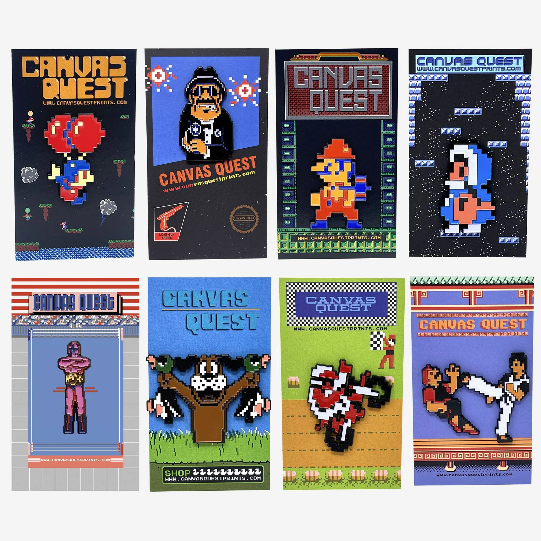 NES Black Box Pin Collection - 8 Pin Set