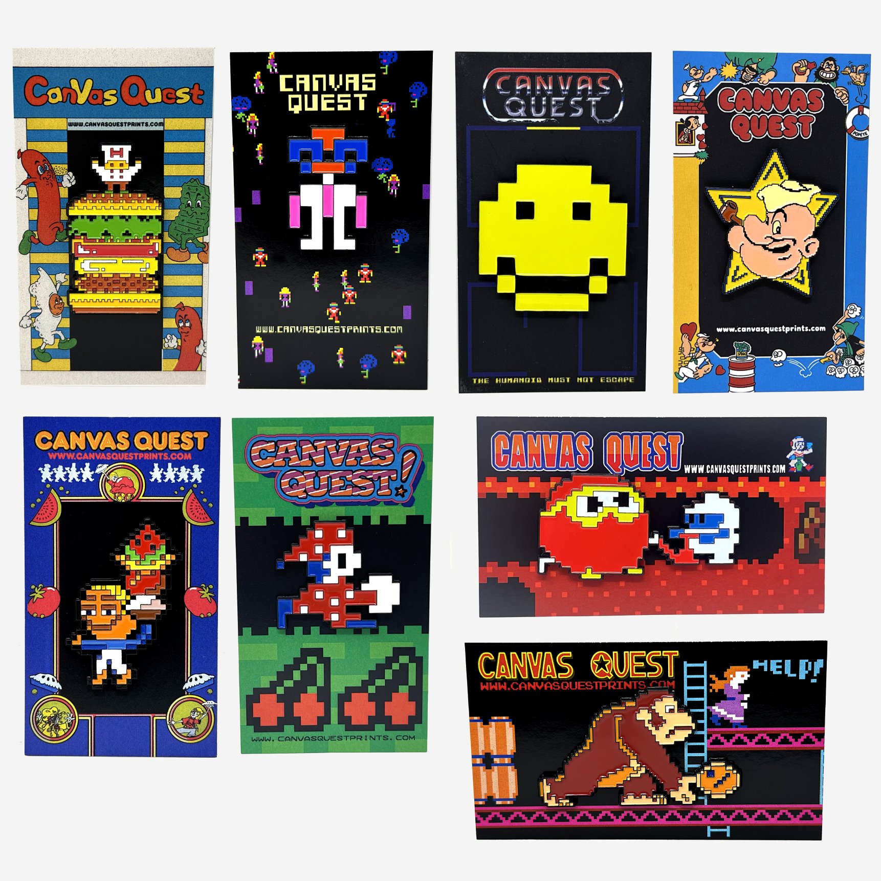 Arcade Classics - Collection I - The Gold Collection - 8 pin set