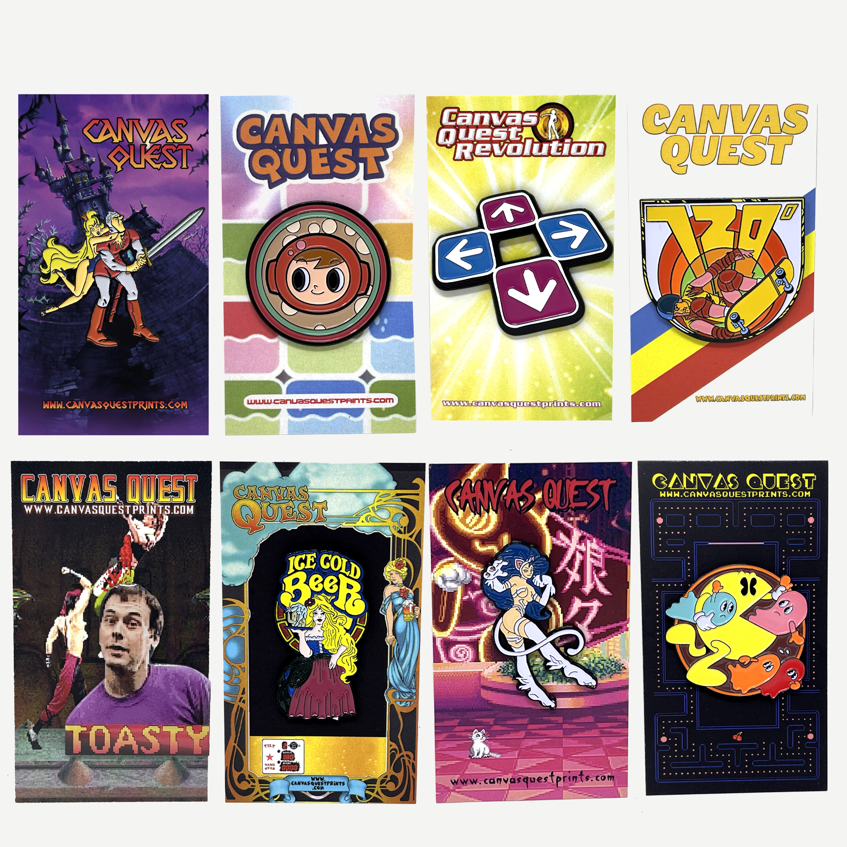 Arcade Classics - Collection VIII - The Black Collection - 8 pin set