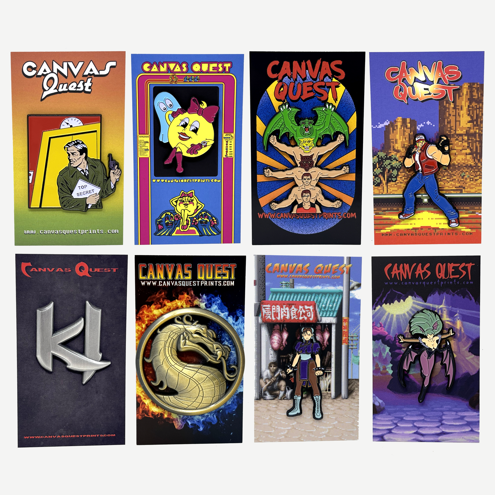 Arcade Classics - Collection VII - The Purple Collection - 8 pin set