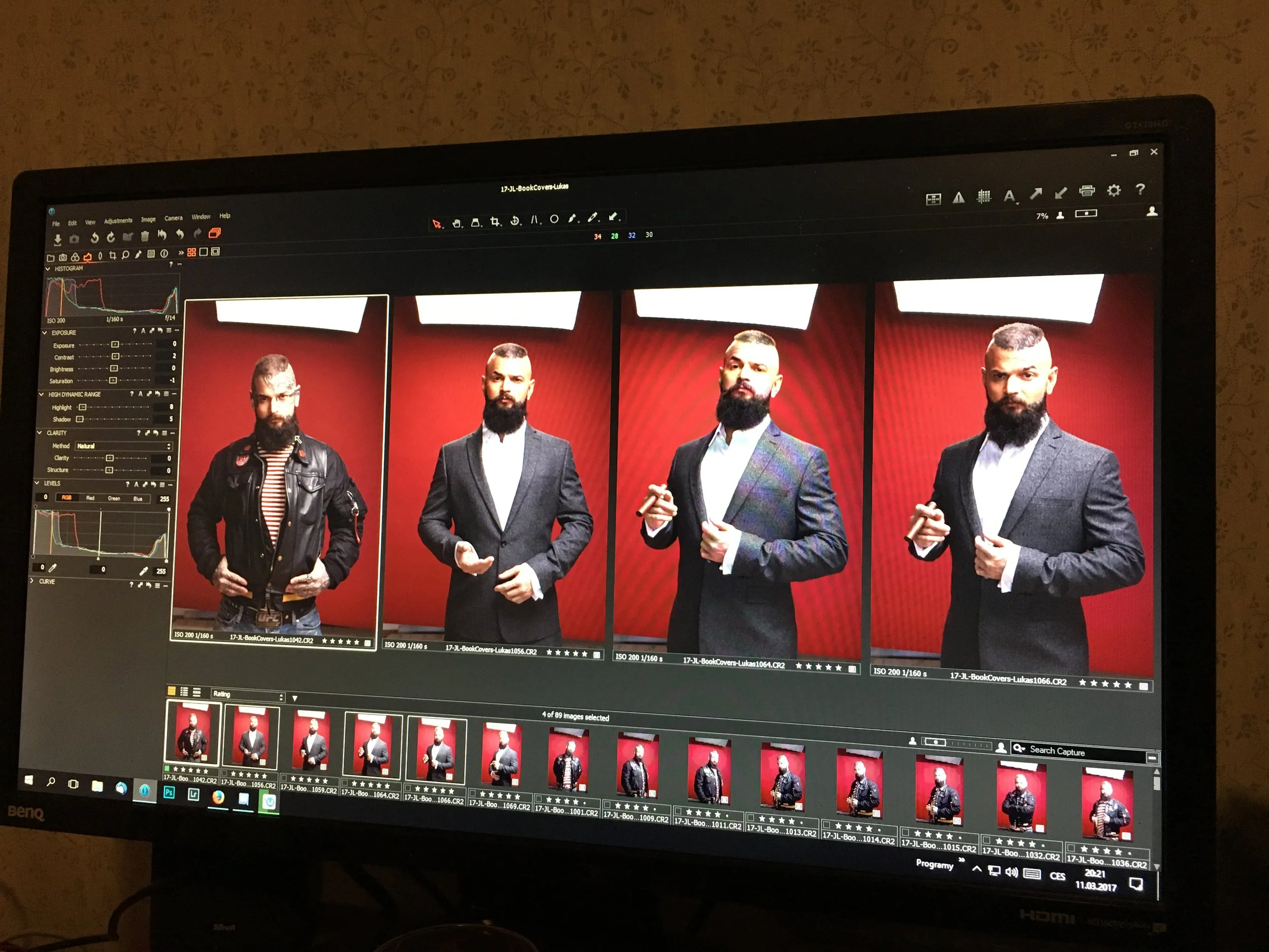 behind the scenes portrait photo by jiri lizler